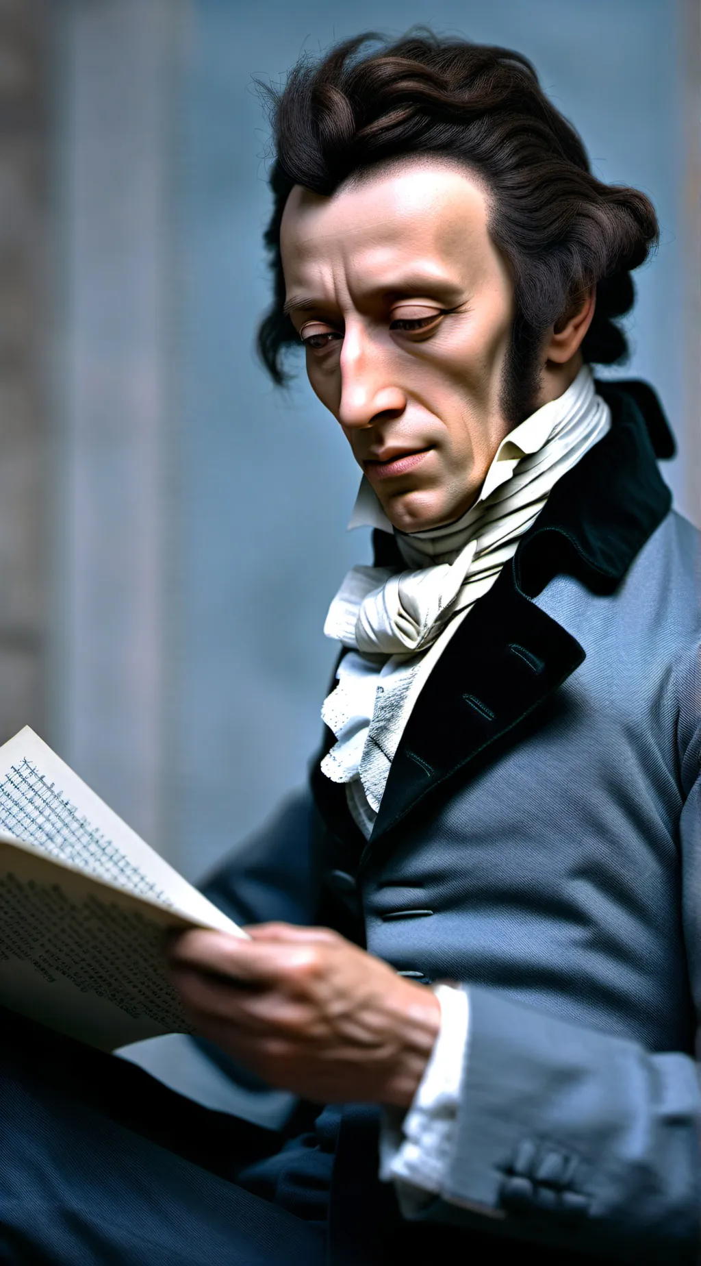 ai character: Frèdèric Chopin background