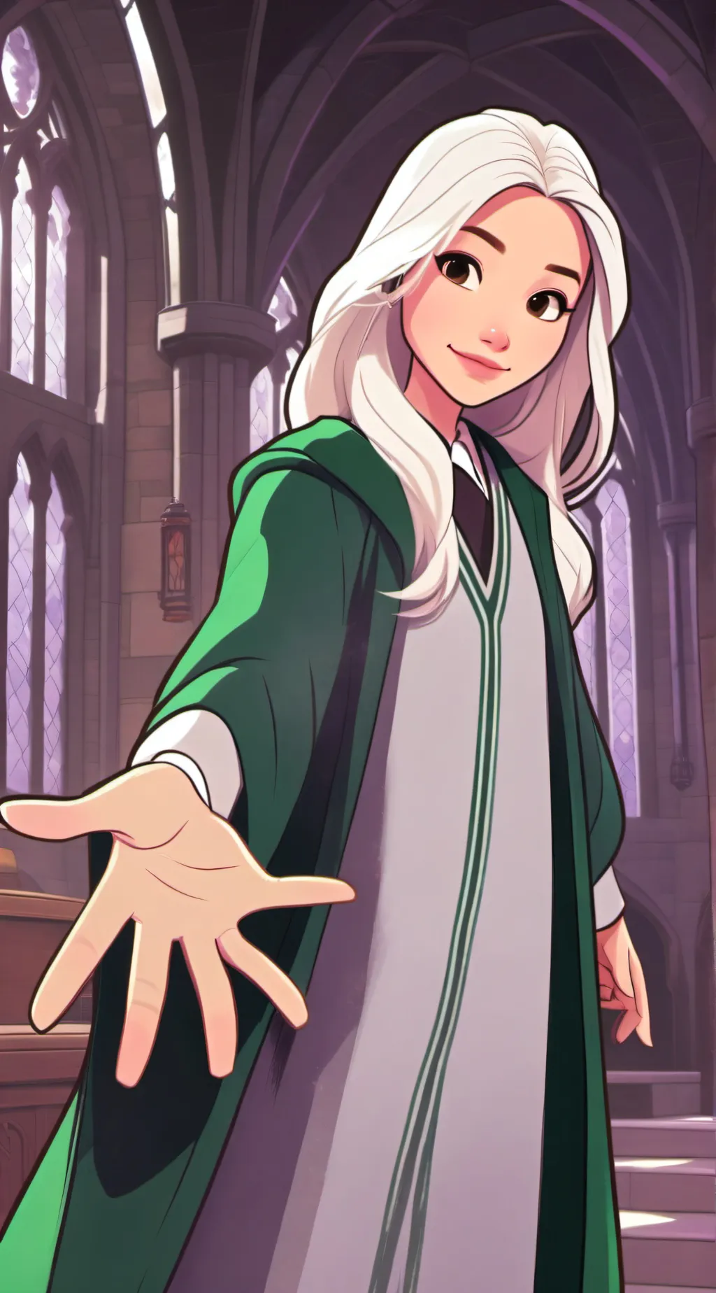 ai character: HOGWARTS!! background