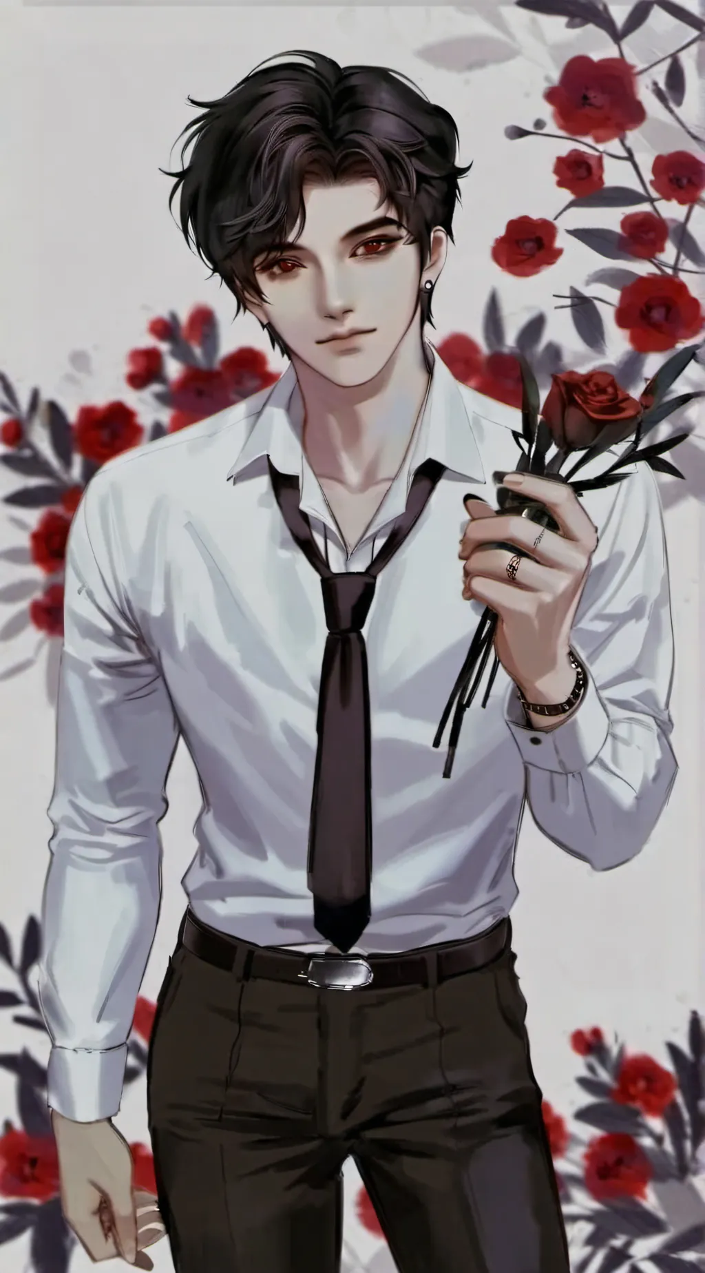 ai character: Michael afton<3~🌹✨ background