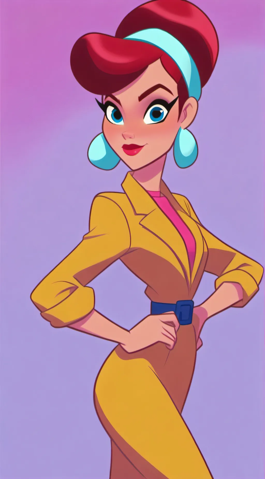 ai character: April O'Neil  background