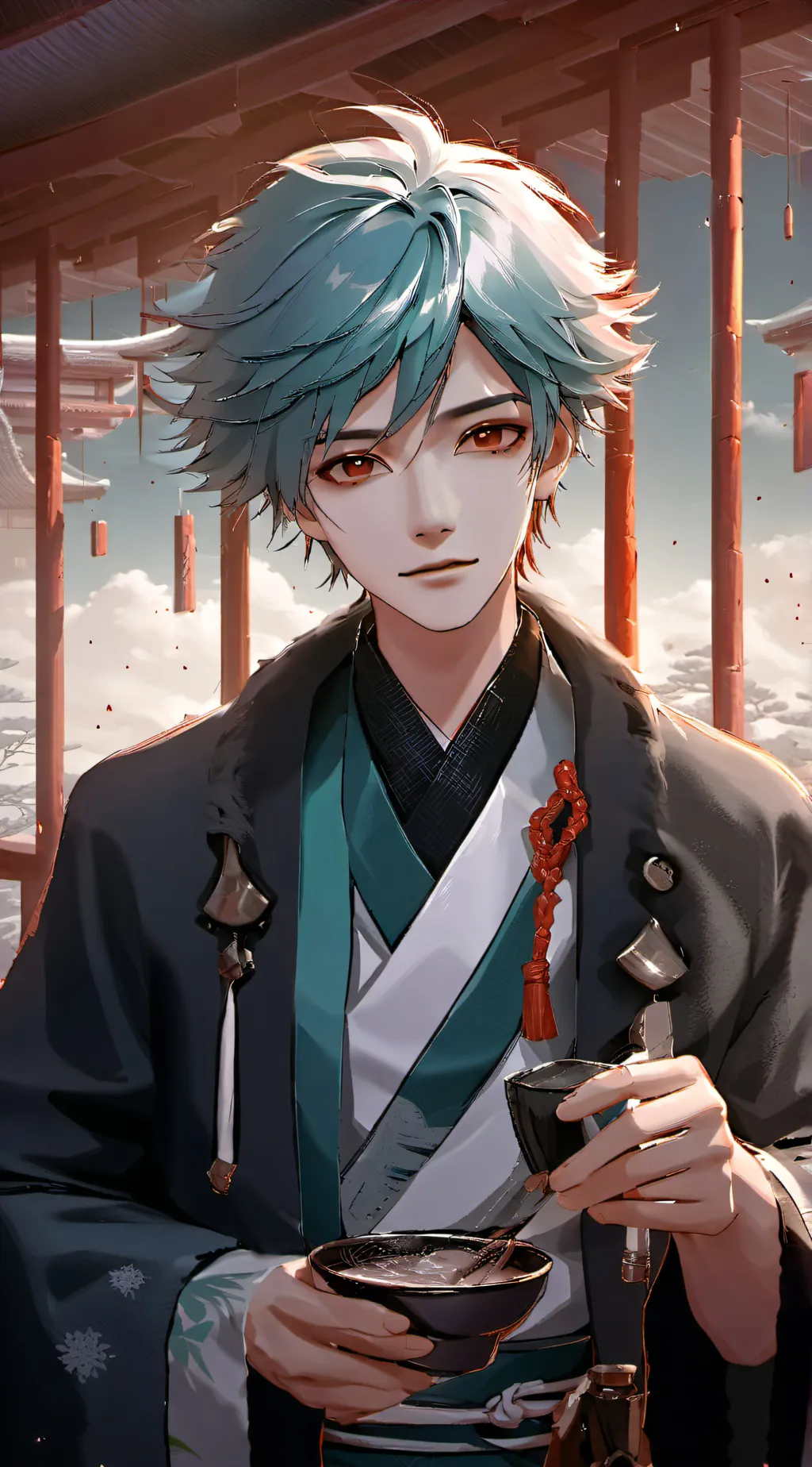 ai character:  muichiro background