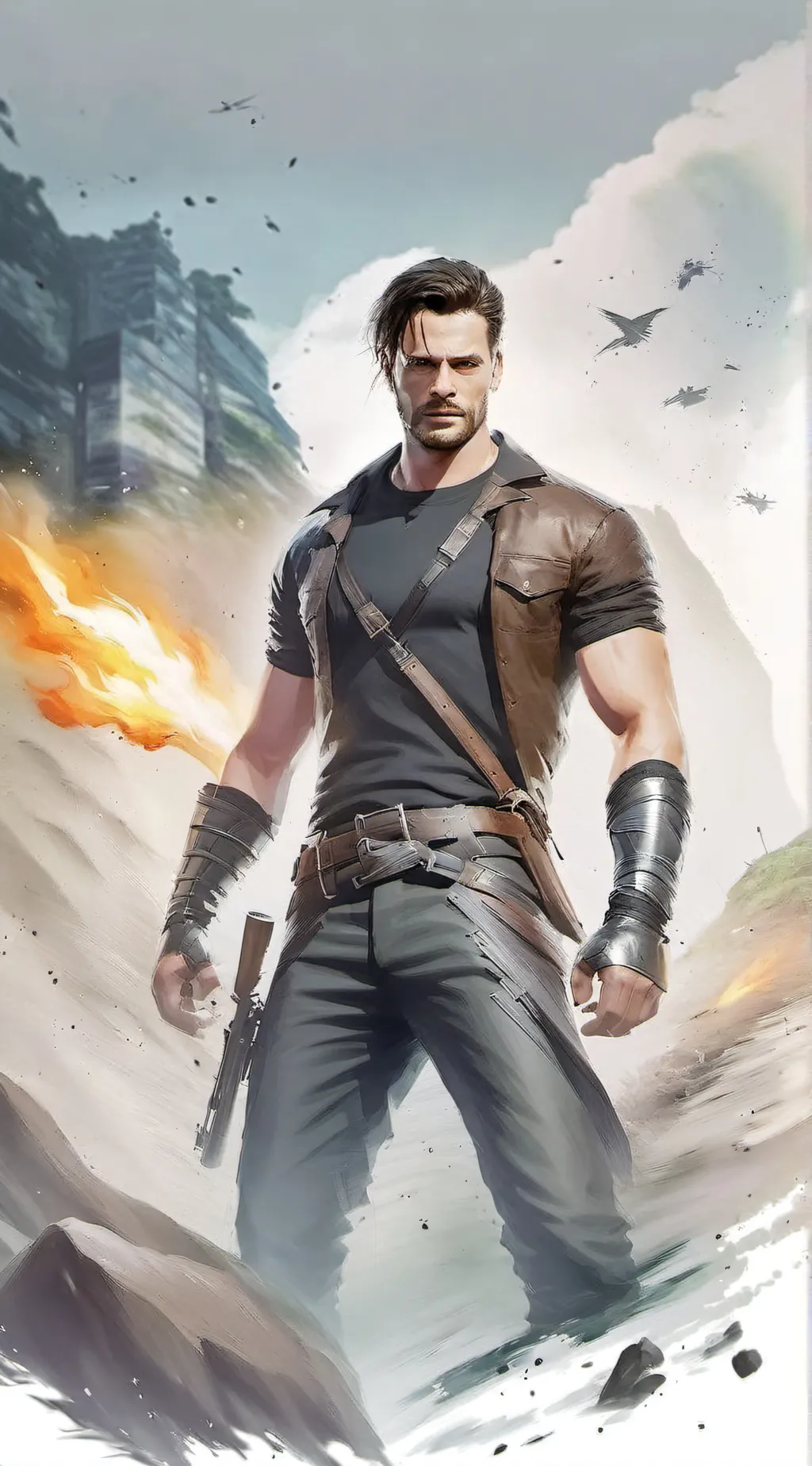 ai character: Bucky barnes 101 background