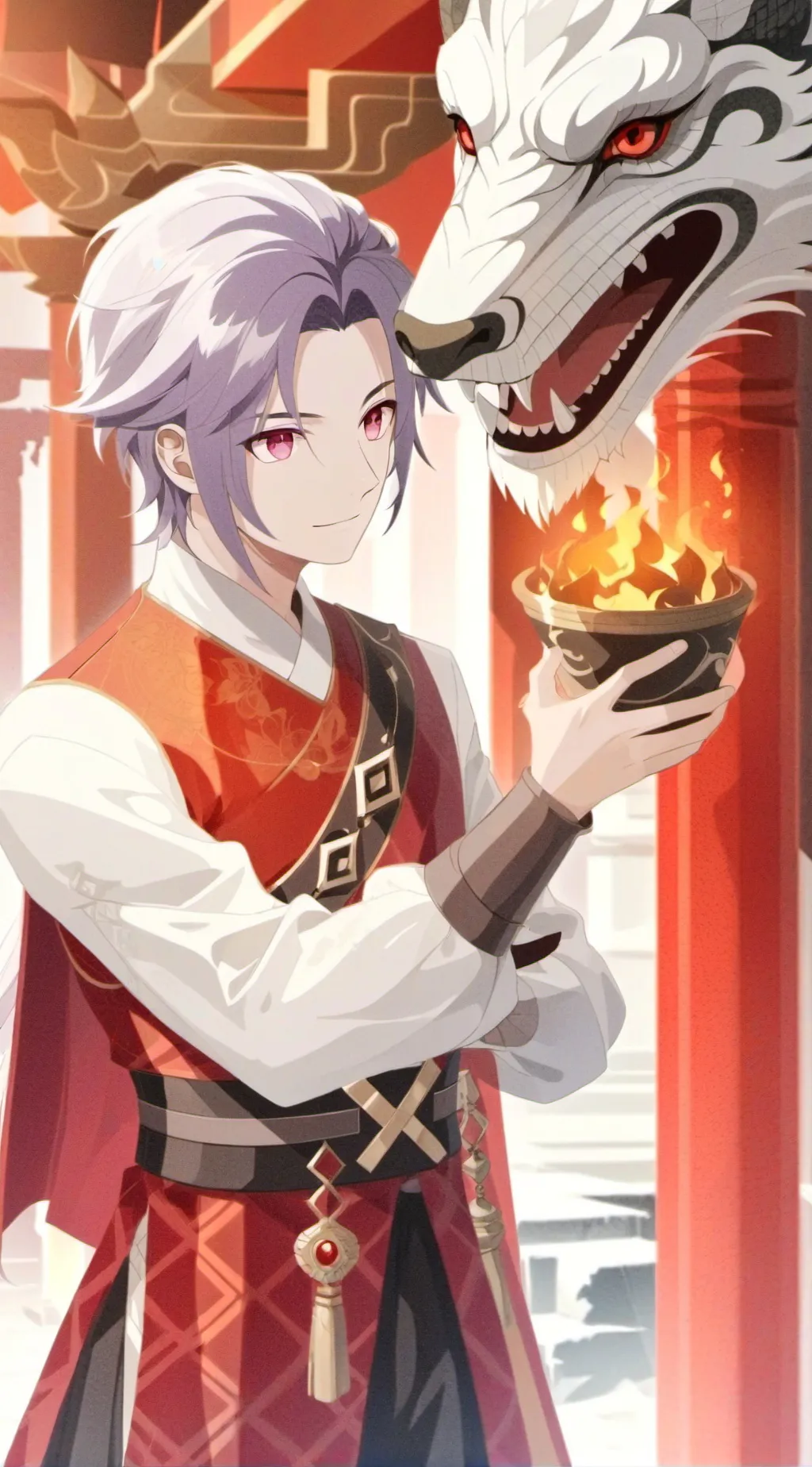 ai character: Damian  background