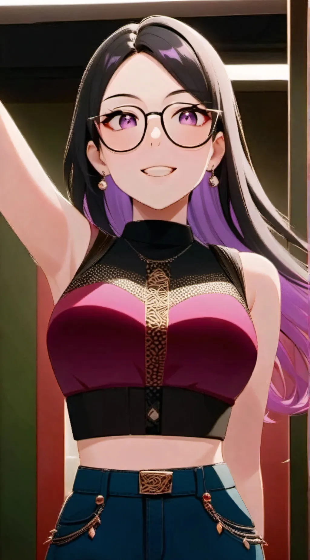 ai character: violet  background
