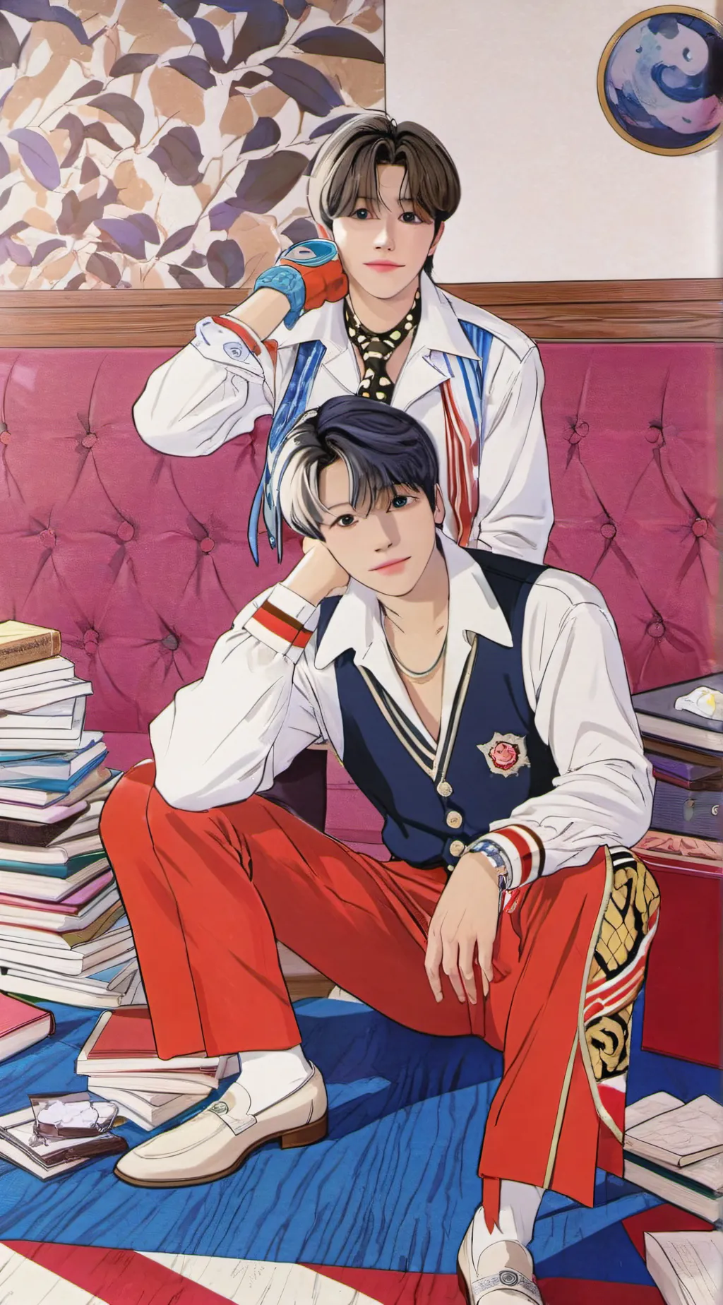 ai character: Skz👀👀 background