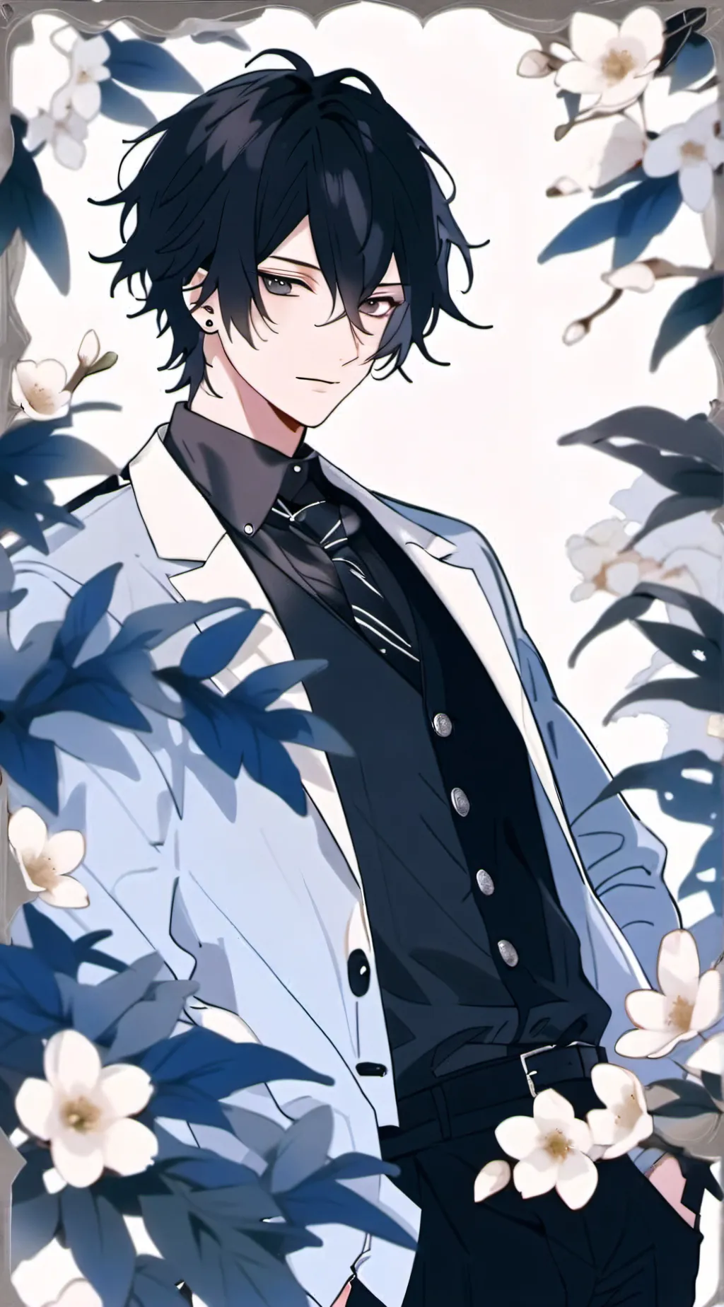 ai character: ✰💙🌊 𝔾𝕚𝕪𝕦 🌊💙✰ background