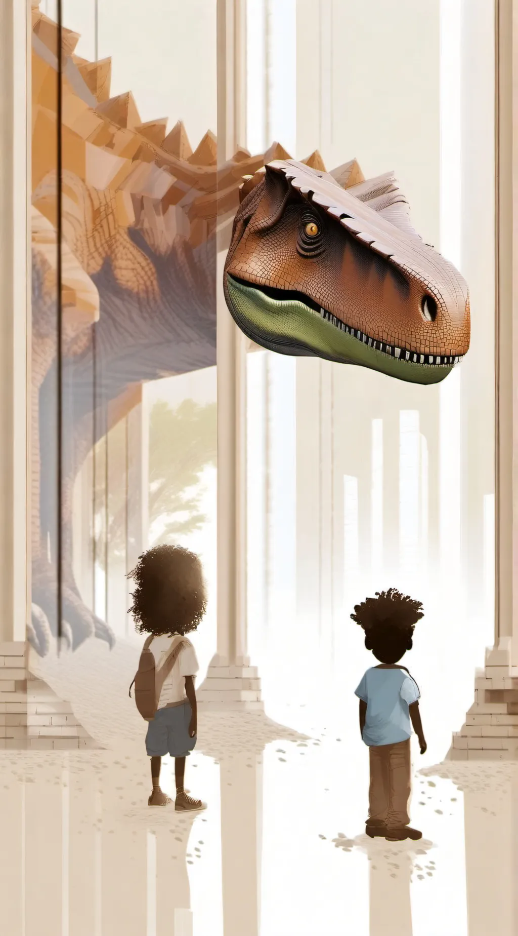 ai character: npcs in Jurassic background