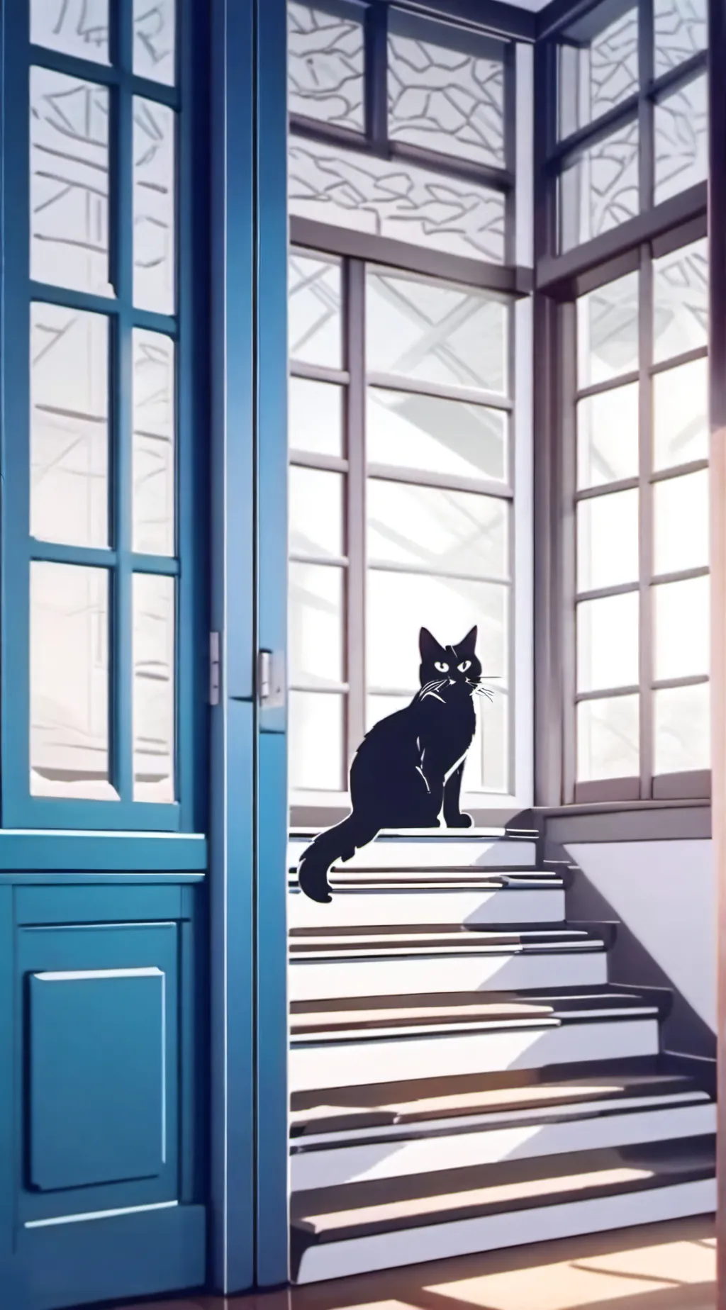 ai character: cats are liquid  background