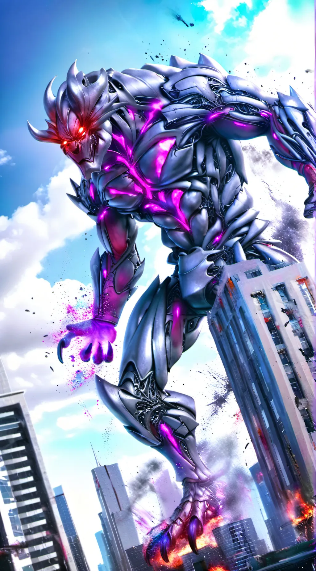 ai character: Kaiju universe  background