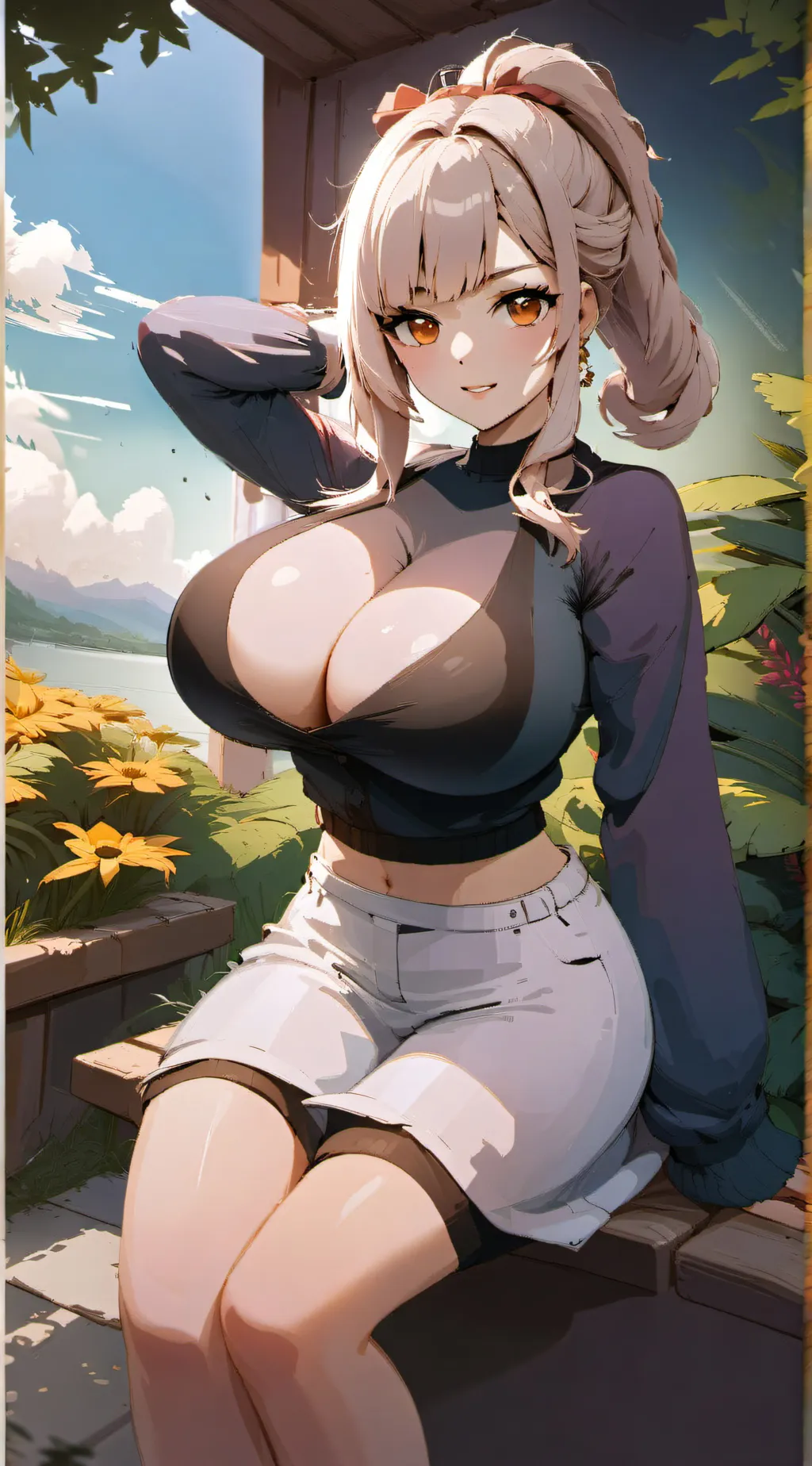 ai character: Amber background
