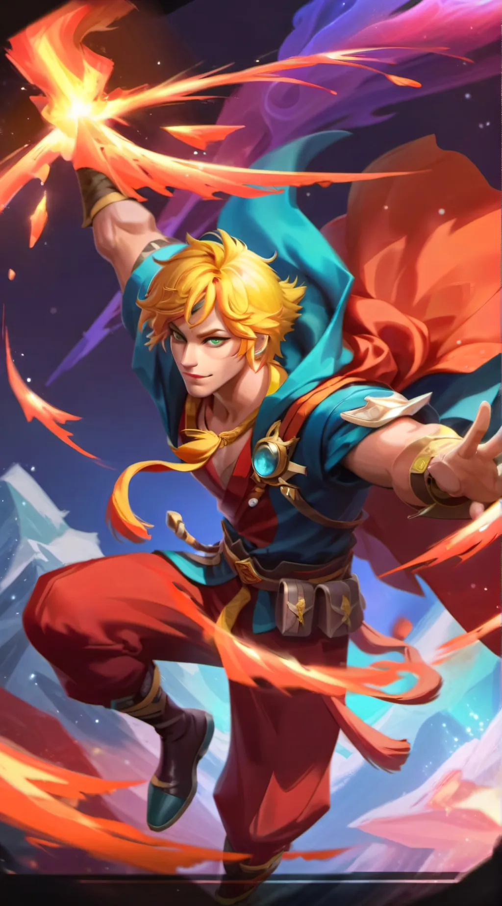 ai character: Ezreal  background