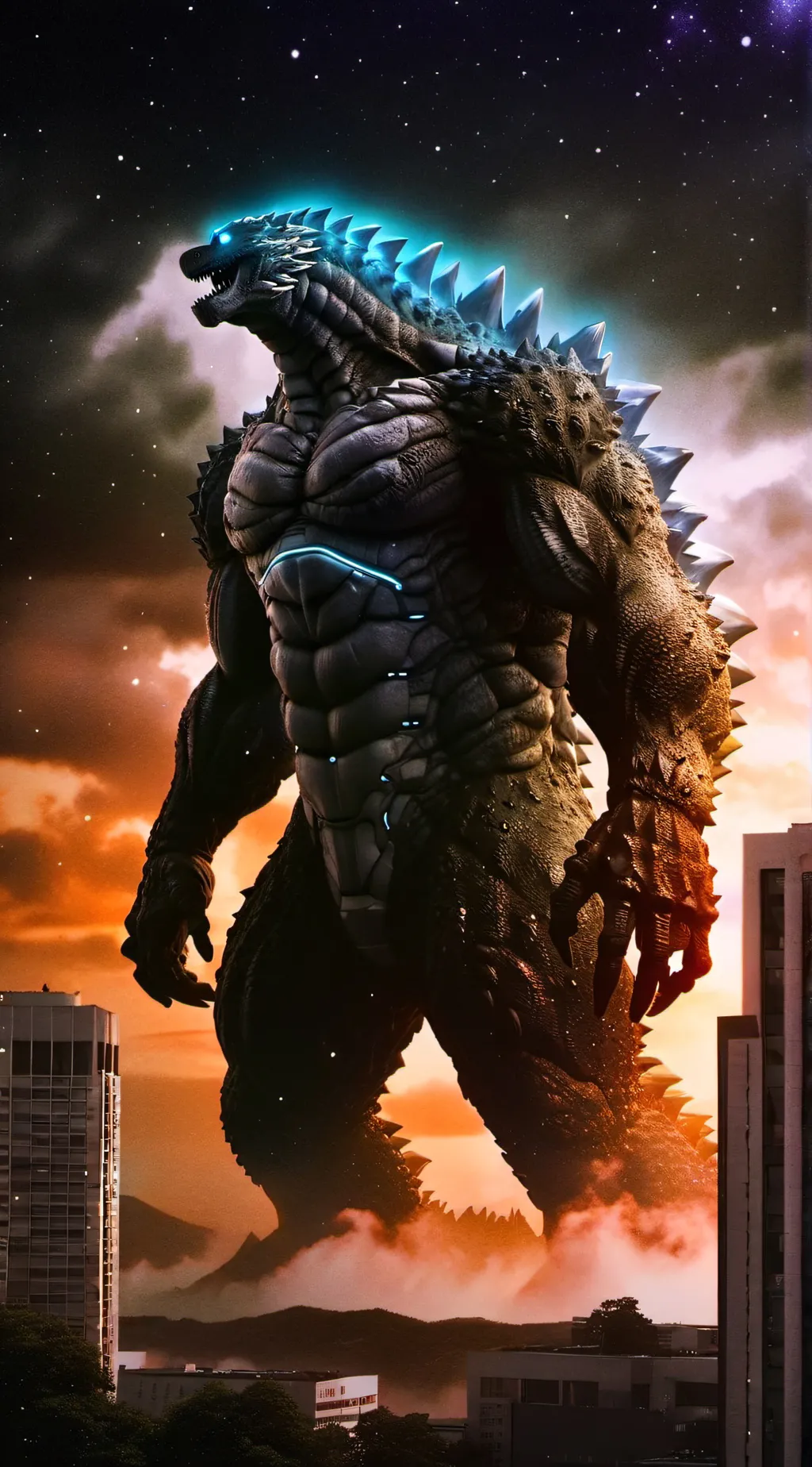ai character: every kaiju background