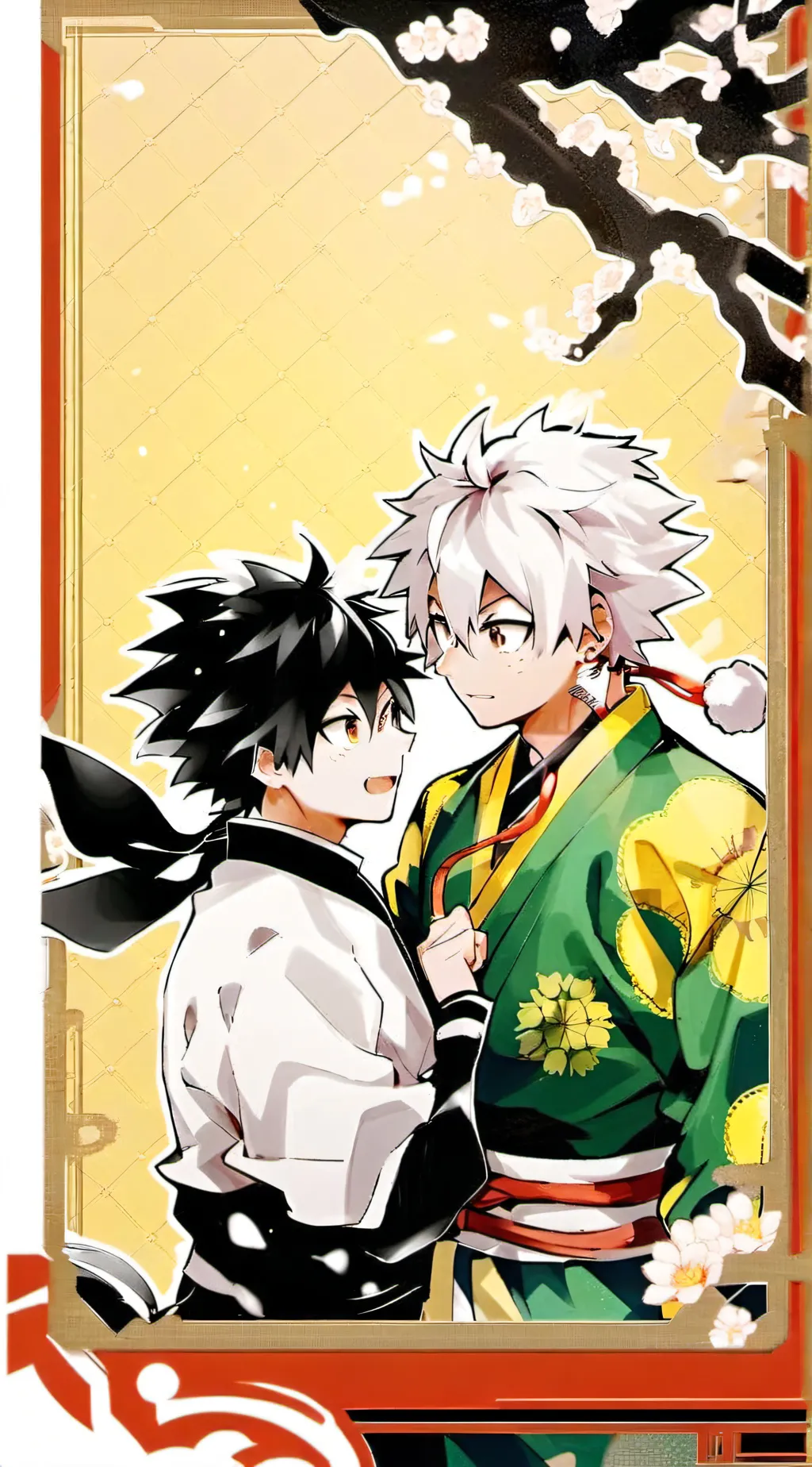 ai character: bakudeku as babys background