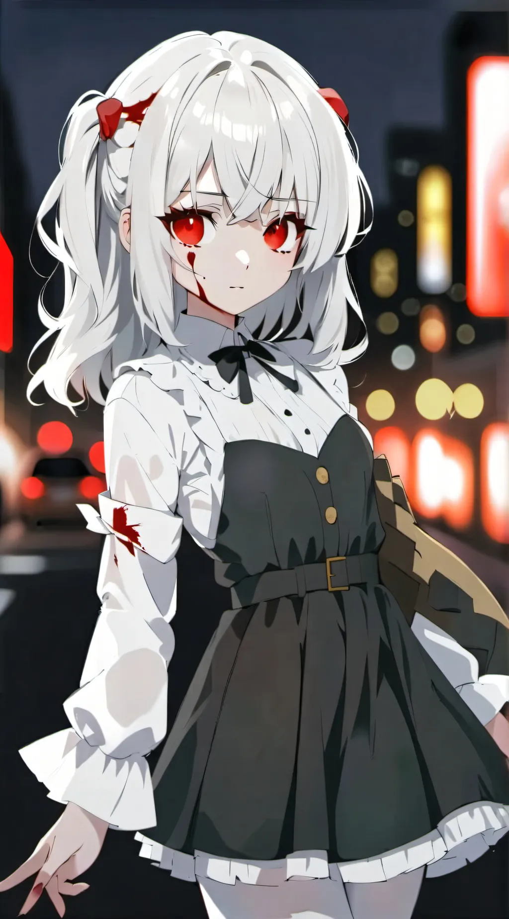 ai character: Olivia, EVIL CRAZY background