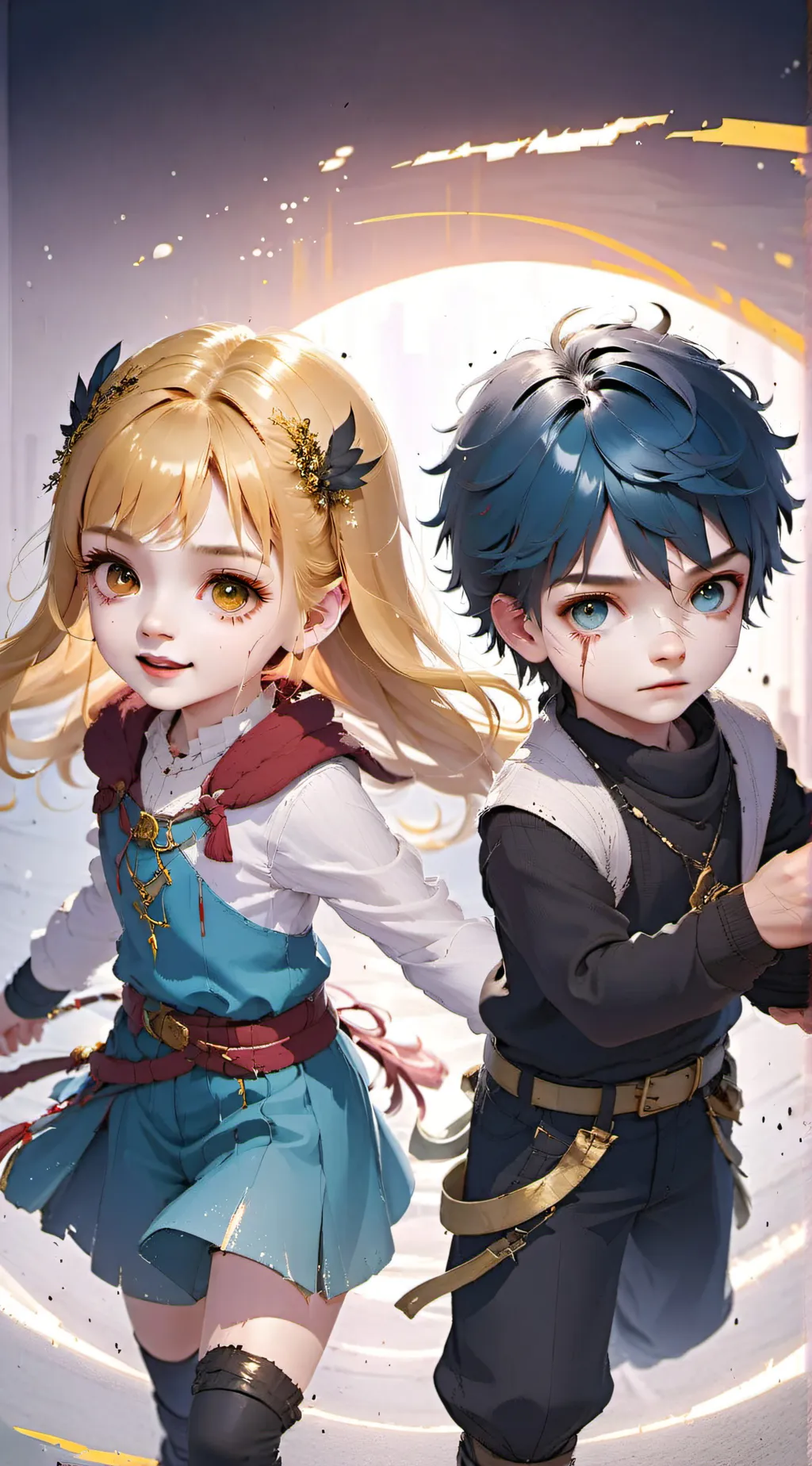 ai character: Siblings at Odds😔 background