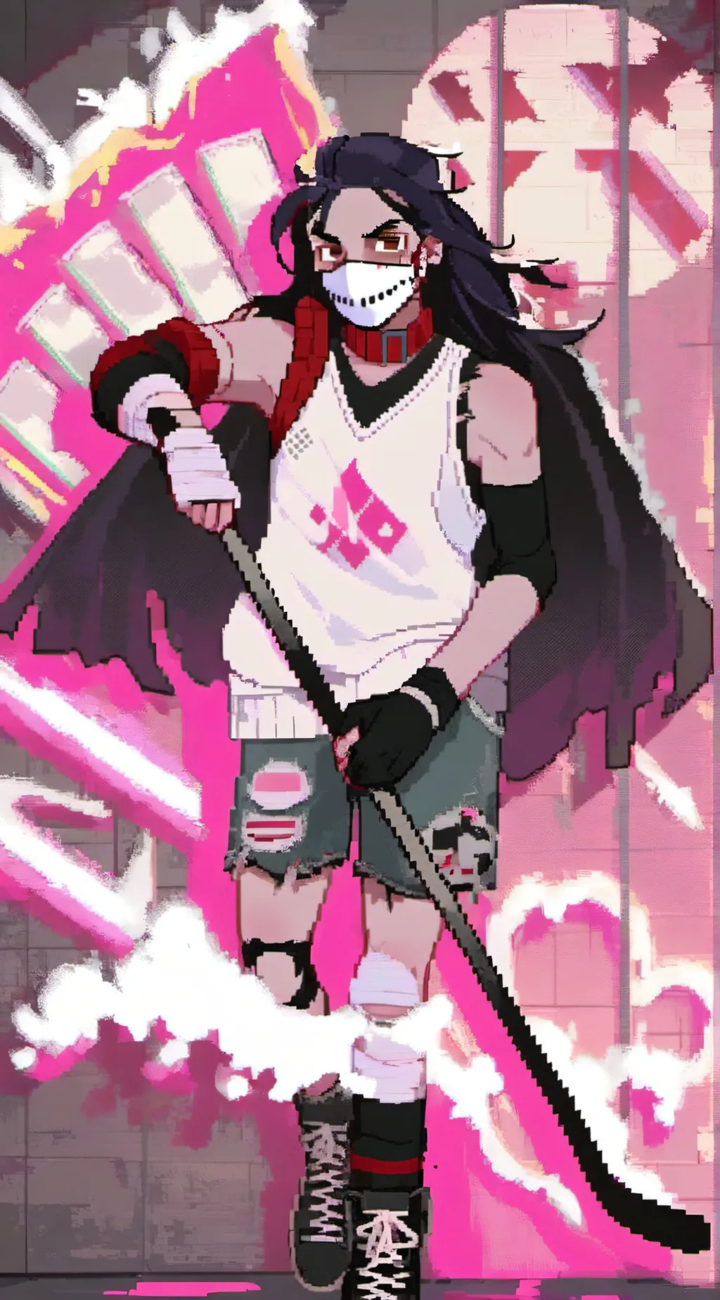 ai character: Casey Jones TMNT background