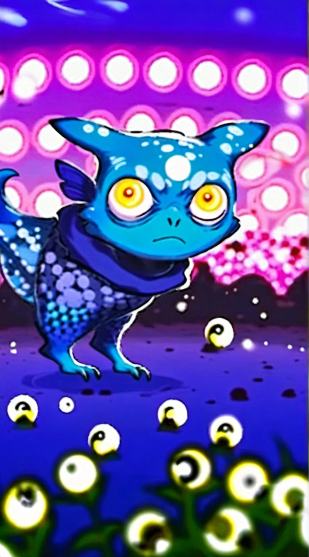 ai character: Forest smiling  background