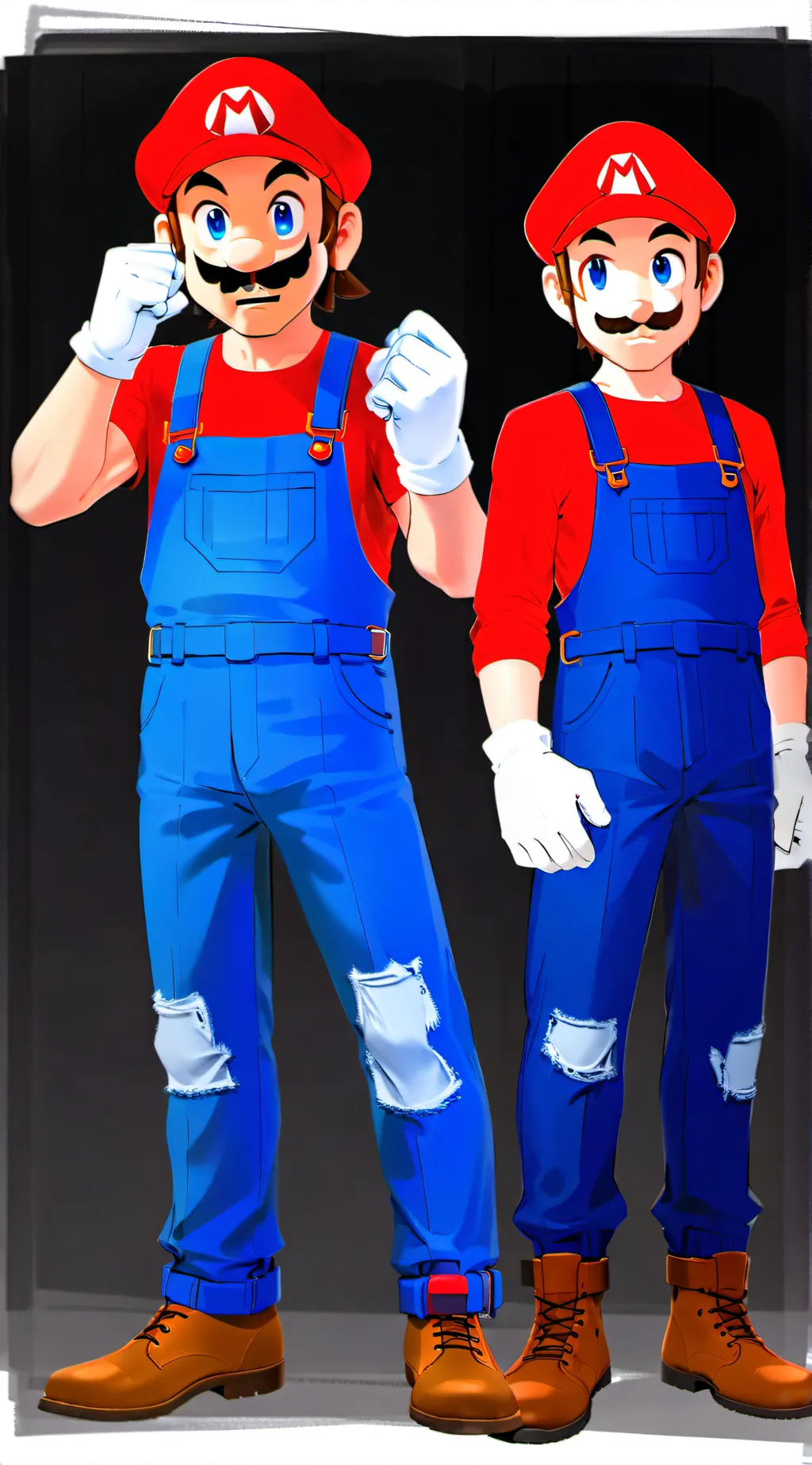 ai character: Super Mario background