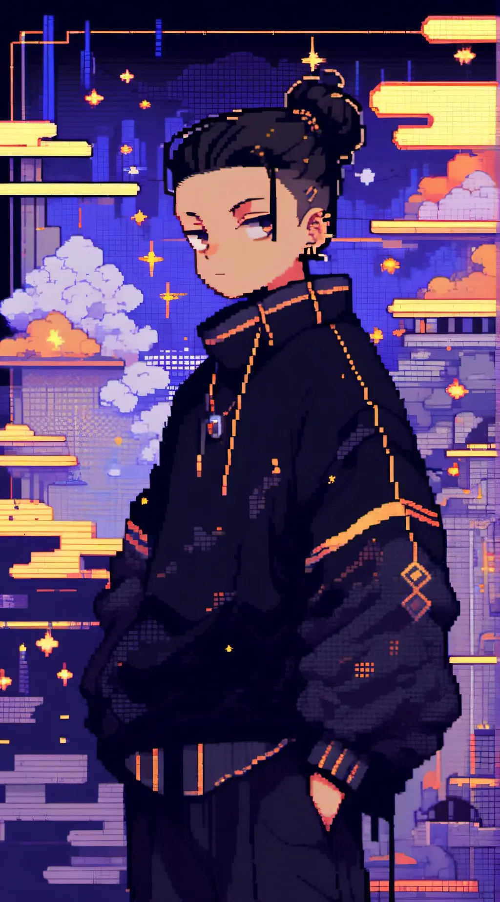 ai character: Geto suguru background