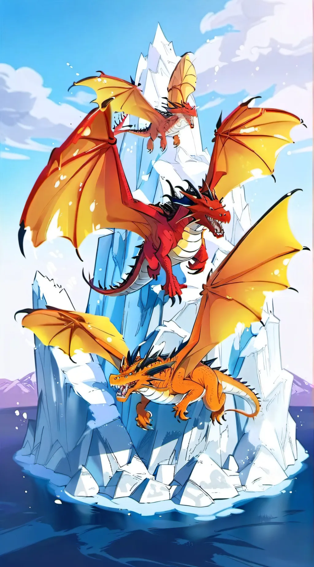 ai character: Wings of fire.  background