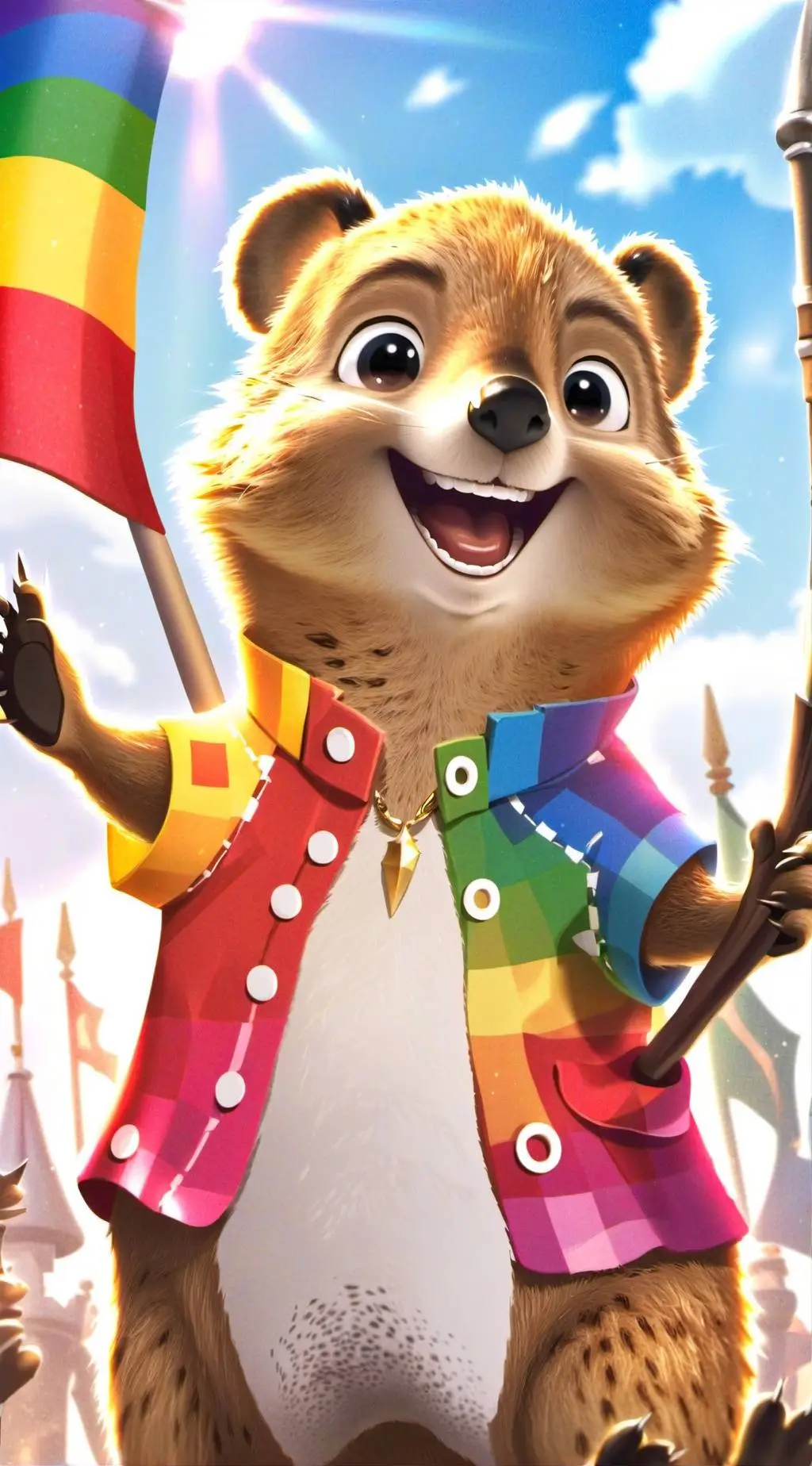 ai character: Quëer Quokka background