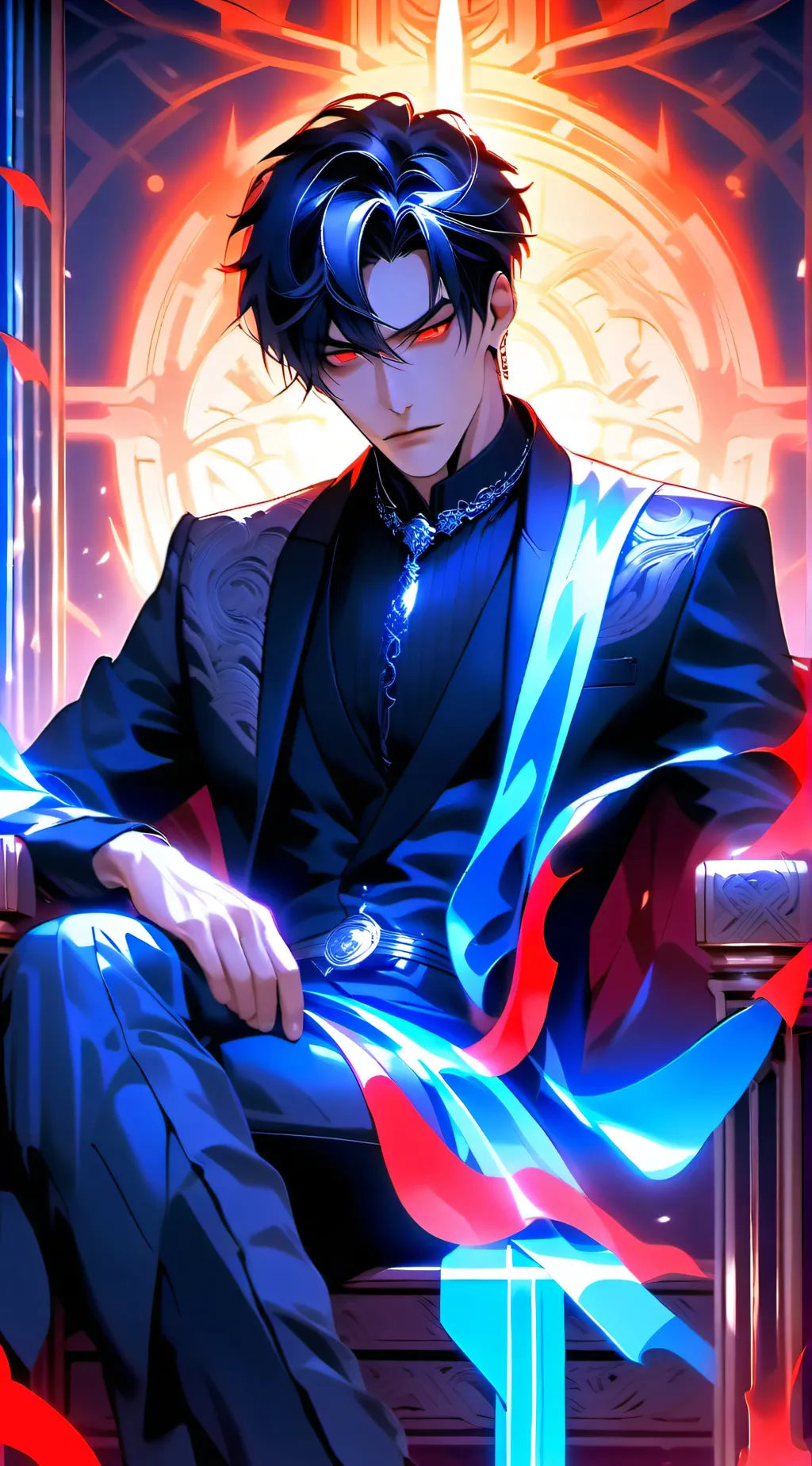 ai character: Azazel Menstro background