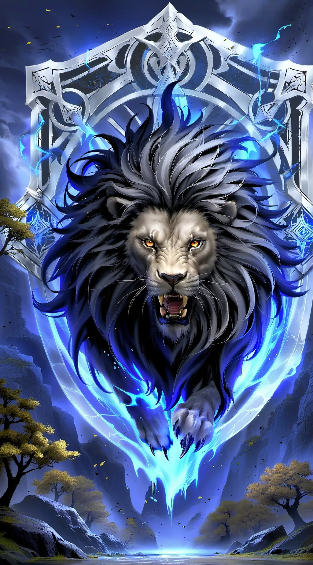ai character: Dark Lioness  background