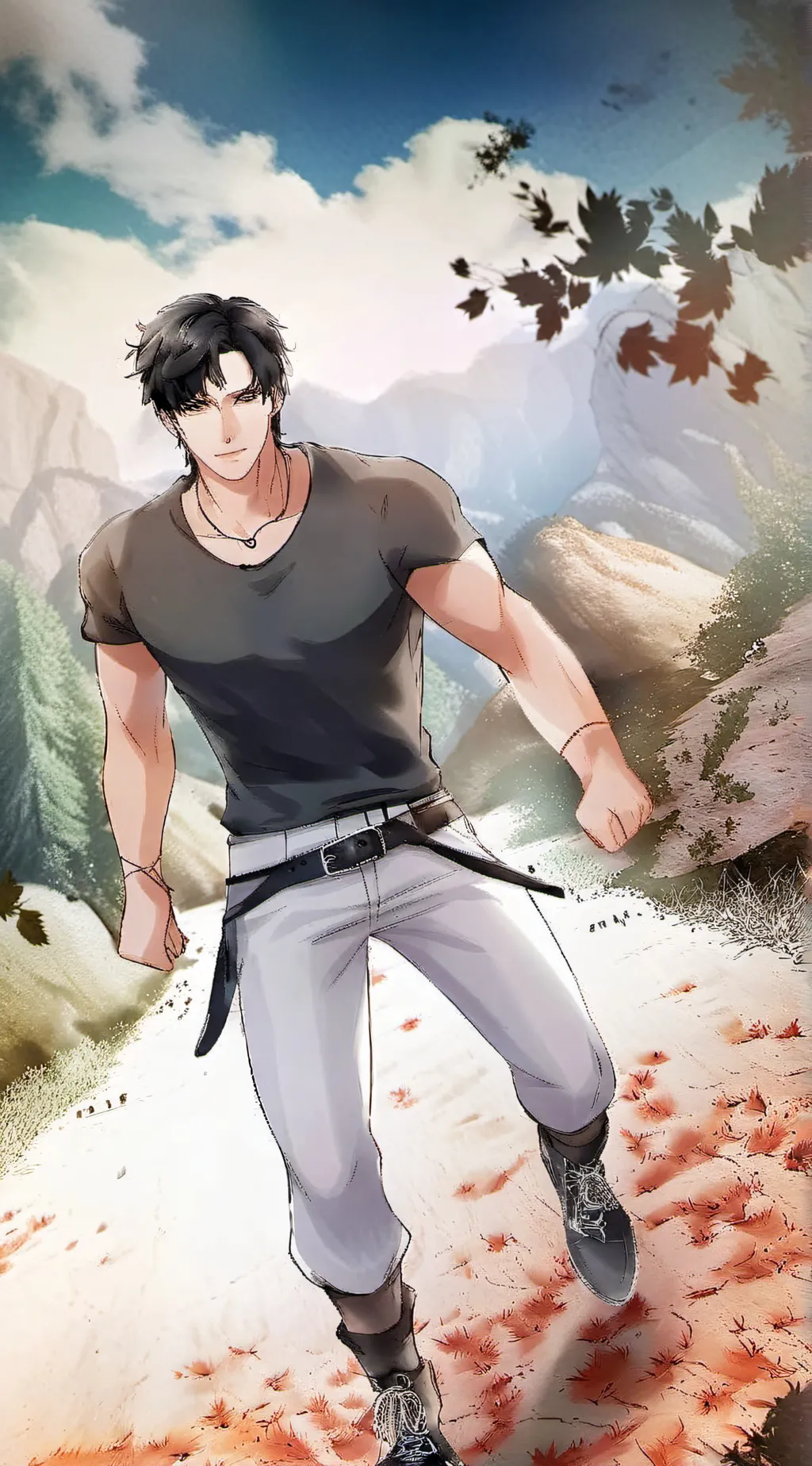 ai character: the smiling demon background