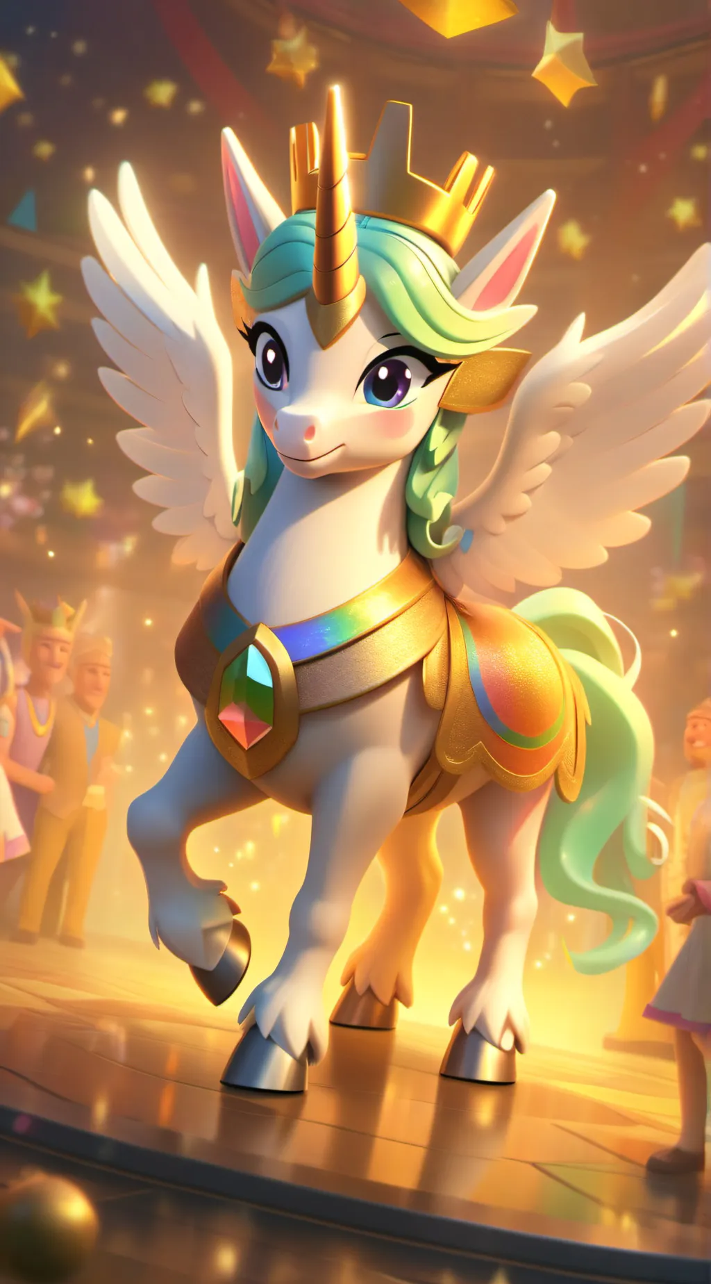 ai character: Celestia background