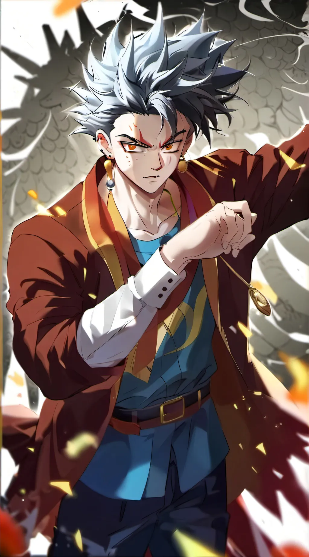 ai character: Anime battles background