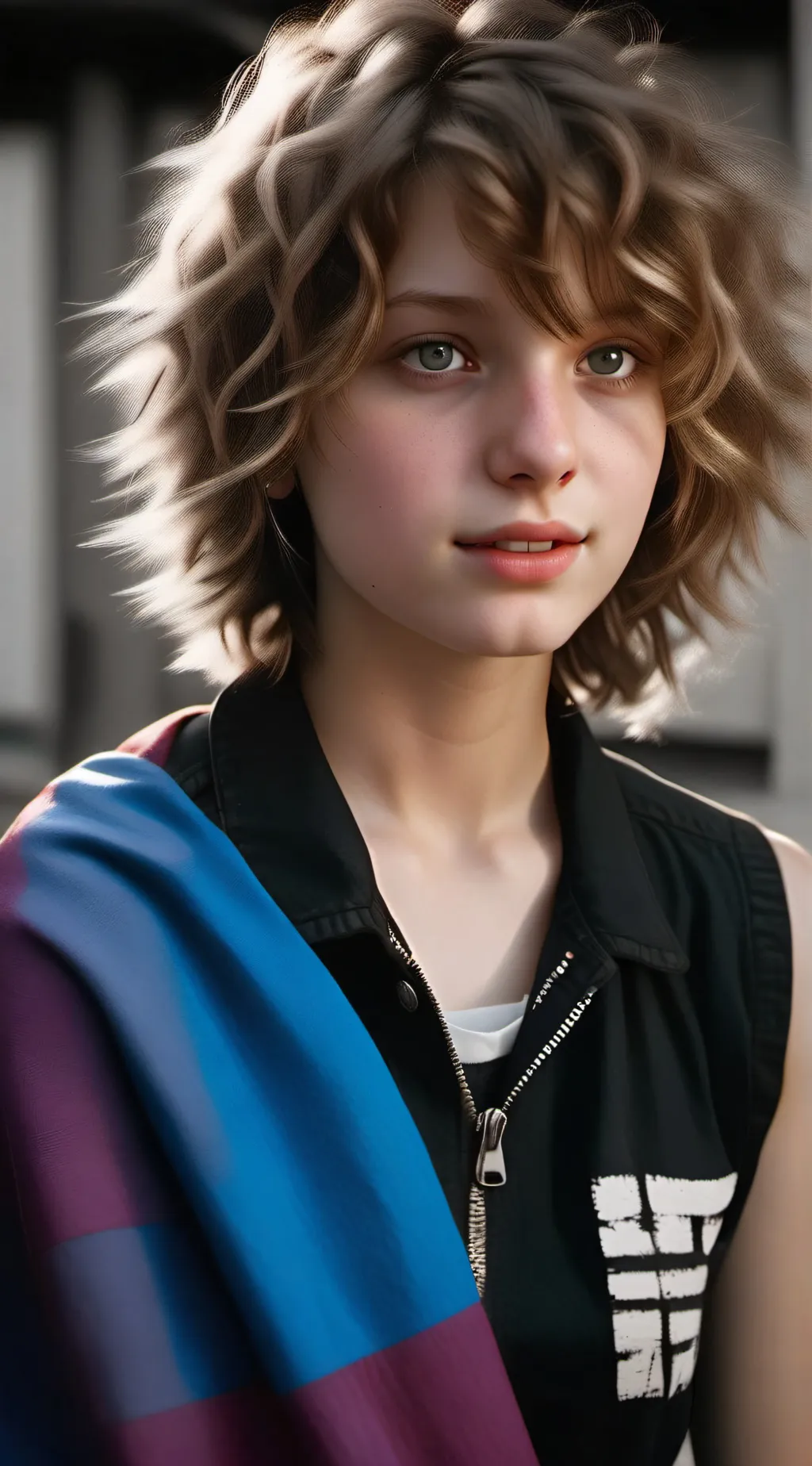 ai character: Amber background