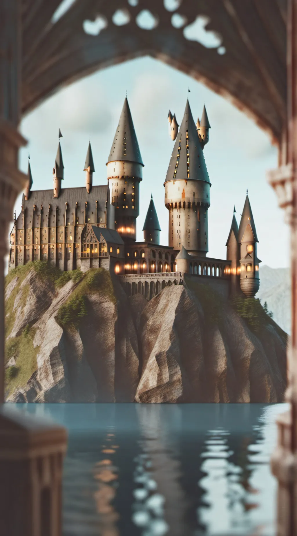 ai character: Hogwarts  background