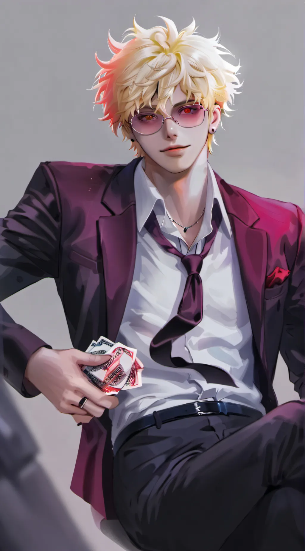ai character: bakugo (rich au)  background