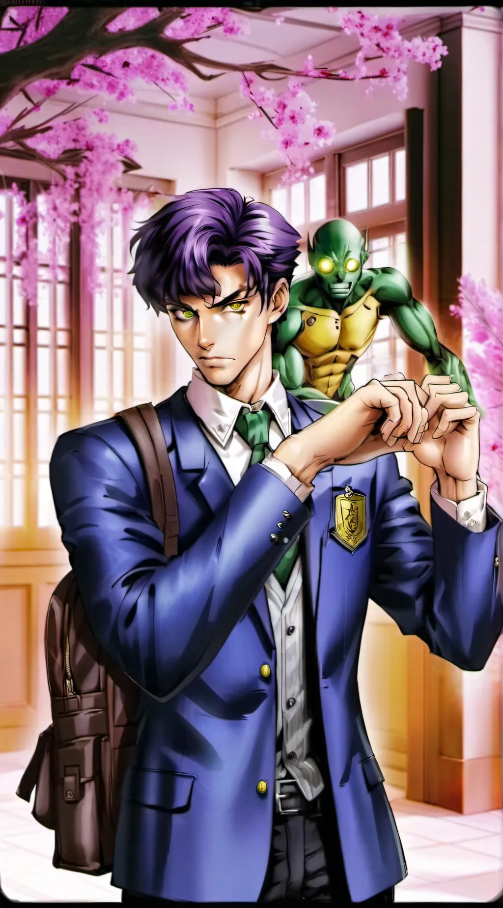 ai character: Jonouchi Kujo background