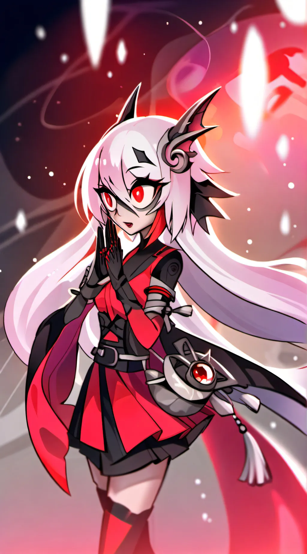 ai character: Vaggie REMAKE* background