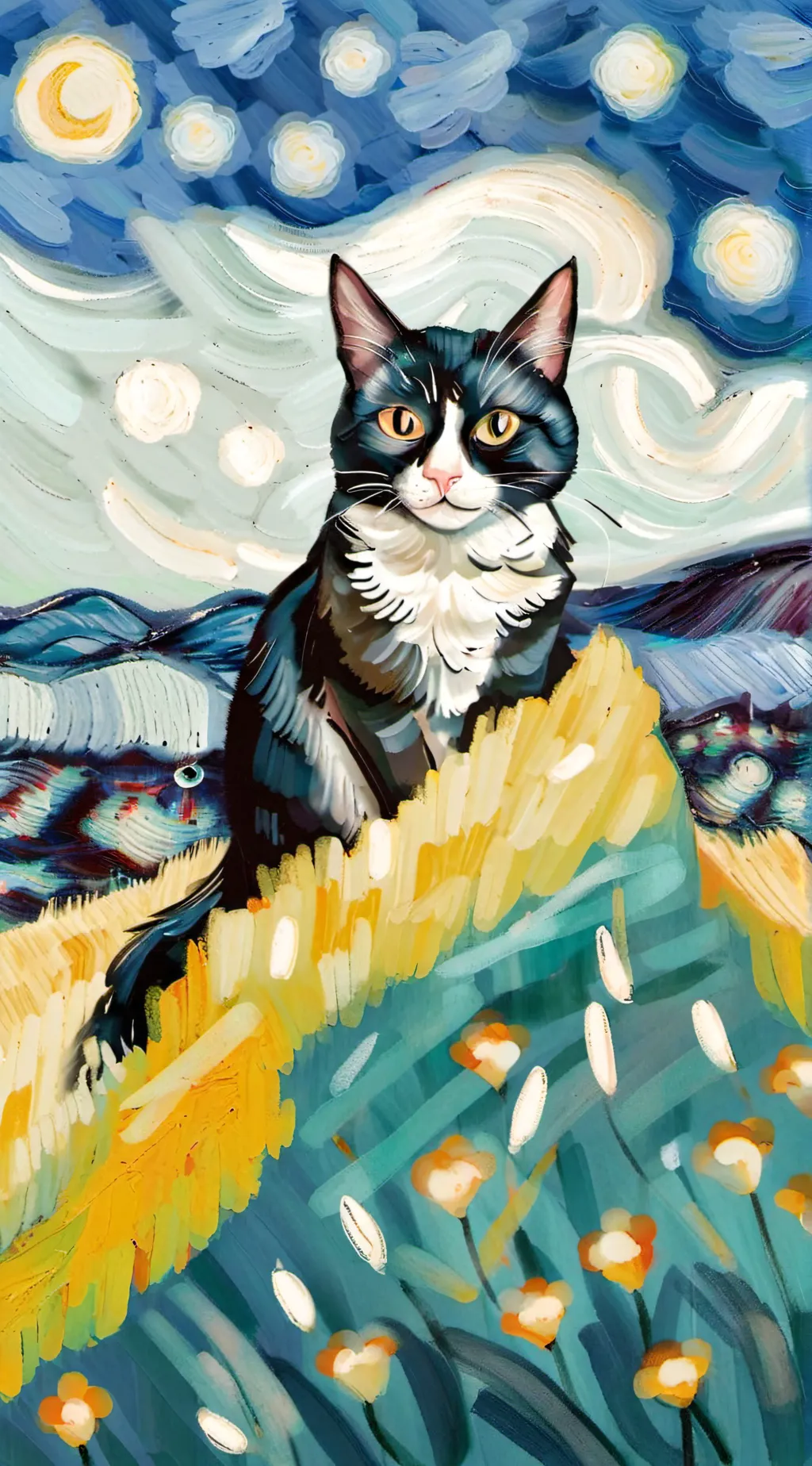 ai character: Cat background