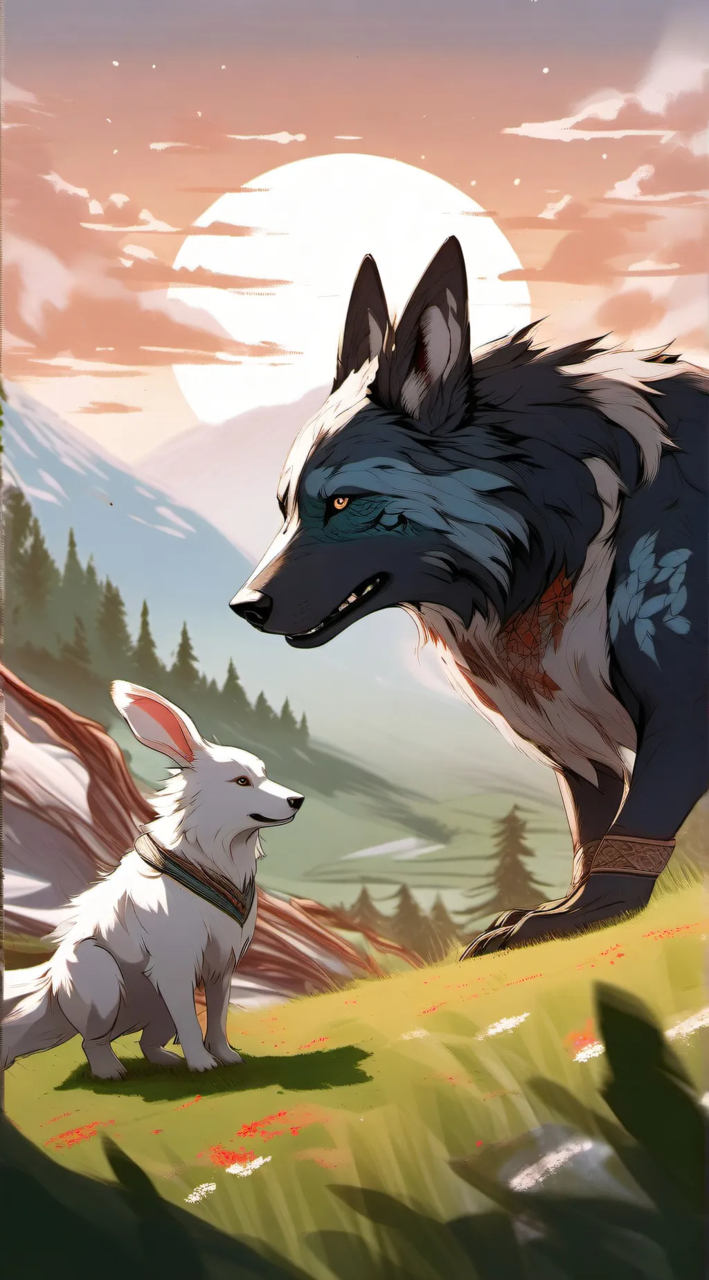 ai character: Emery, Louis,Elise background