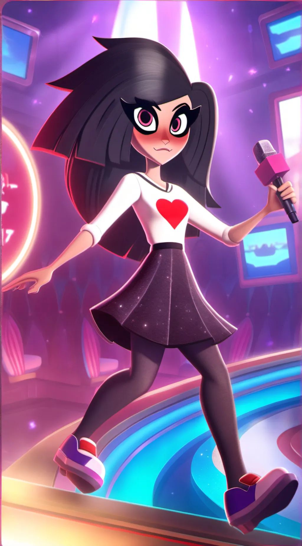 ai character: velvet Maria  background