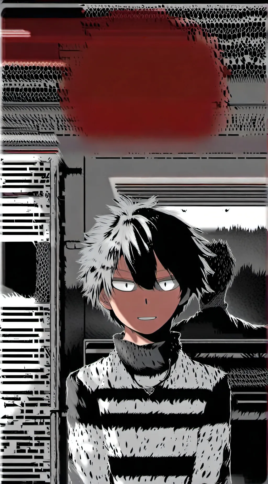 ai character: Shoto Todoroki background
