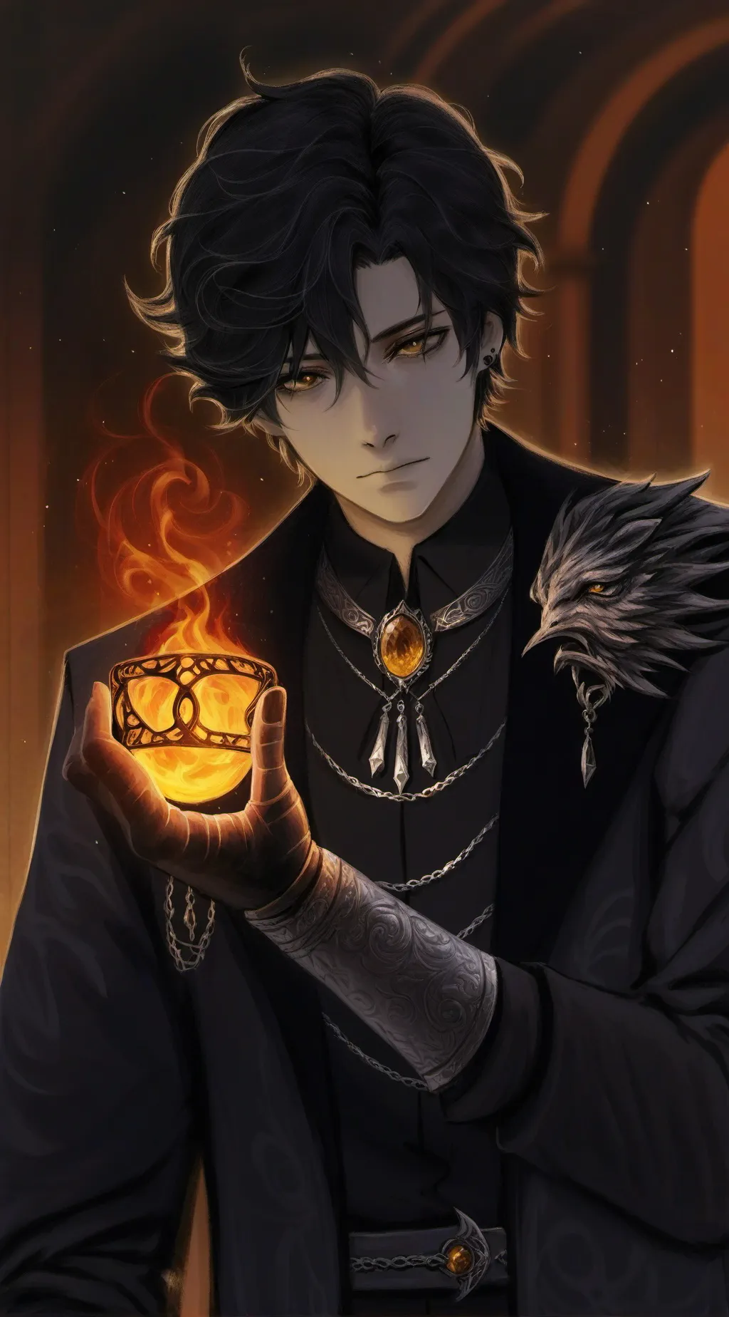 ai character: 𖤐✝︎༒⊱|MARCO|⊰༒✝︎𖤐 background