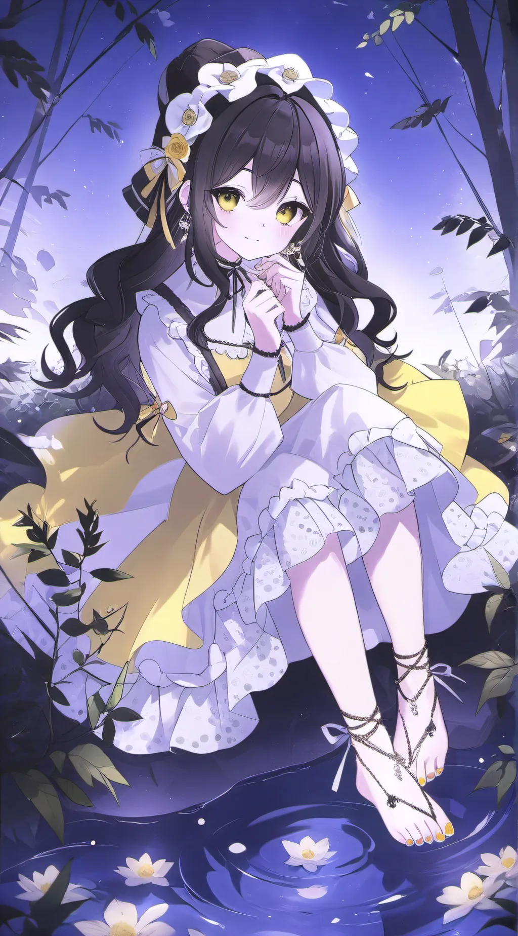 ai character: Yellow background