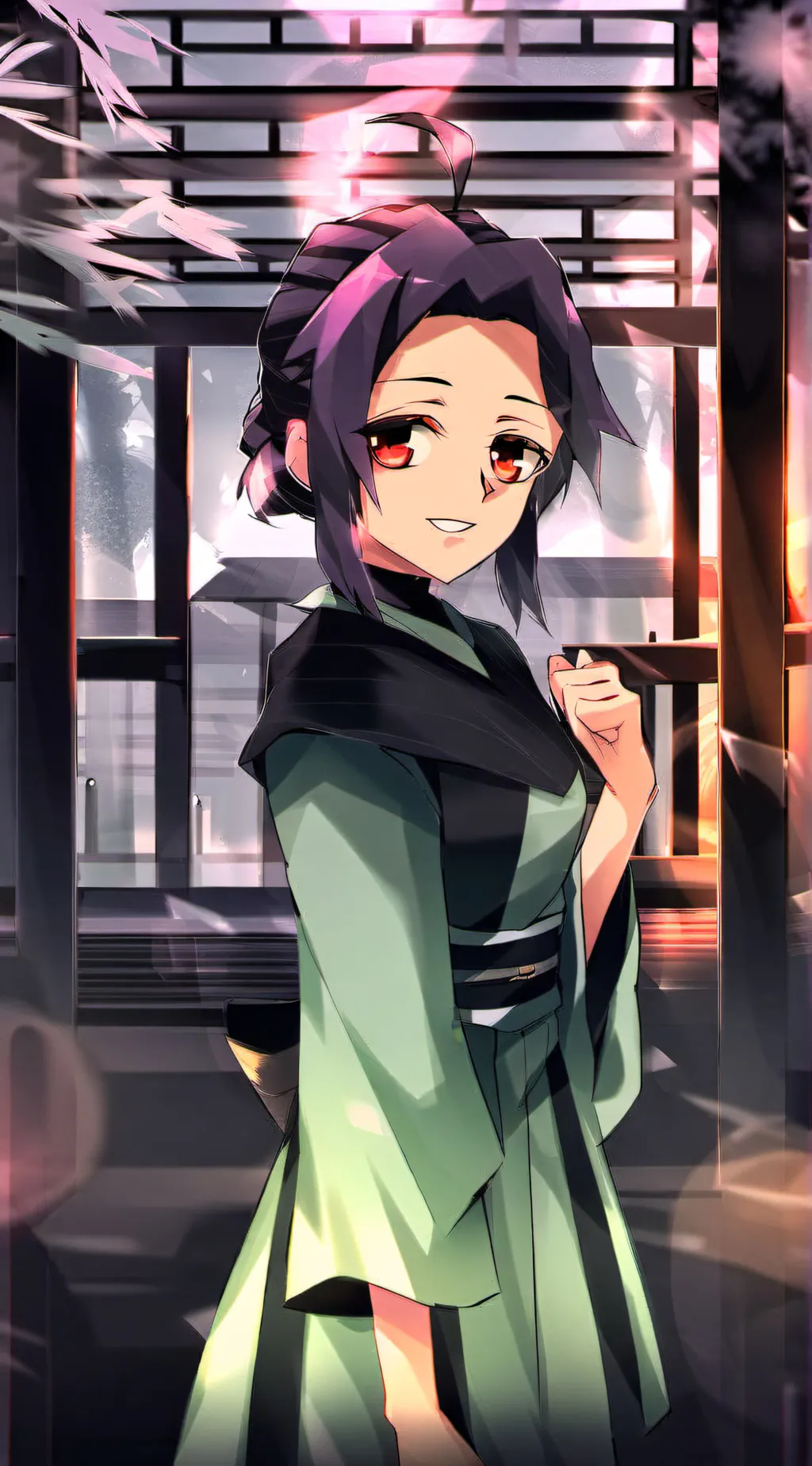 ai character: Shinobu  background