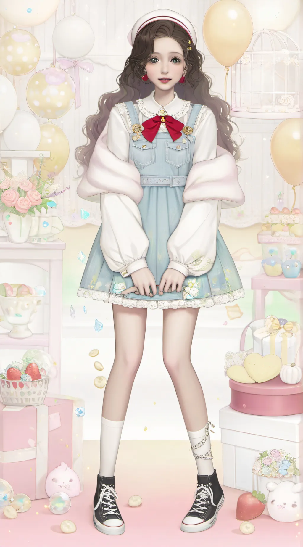 ai character: Hope Lavender  background