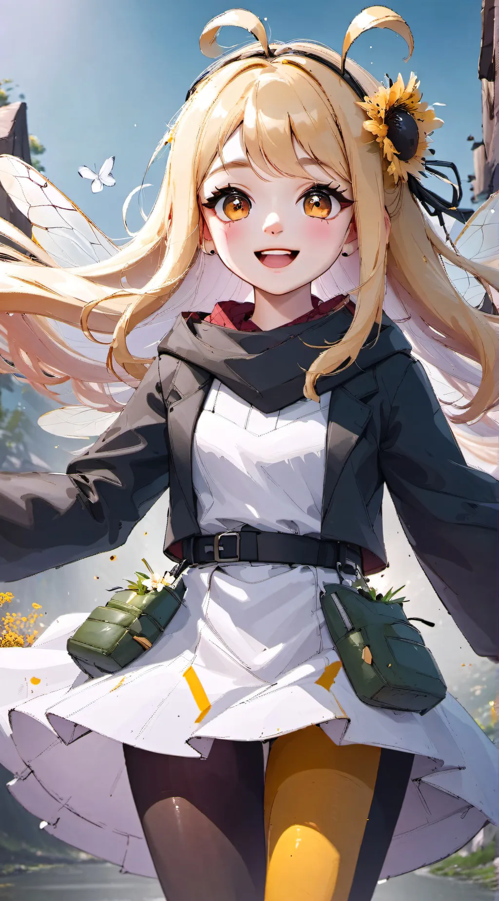 ai character: 🐝*honey!!*🍯 background