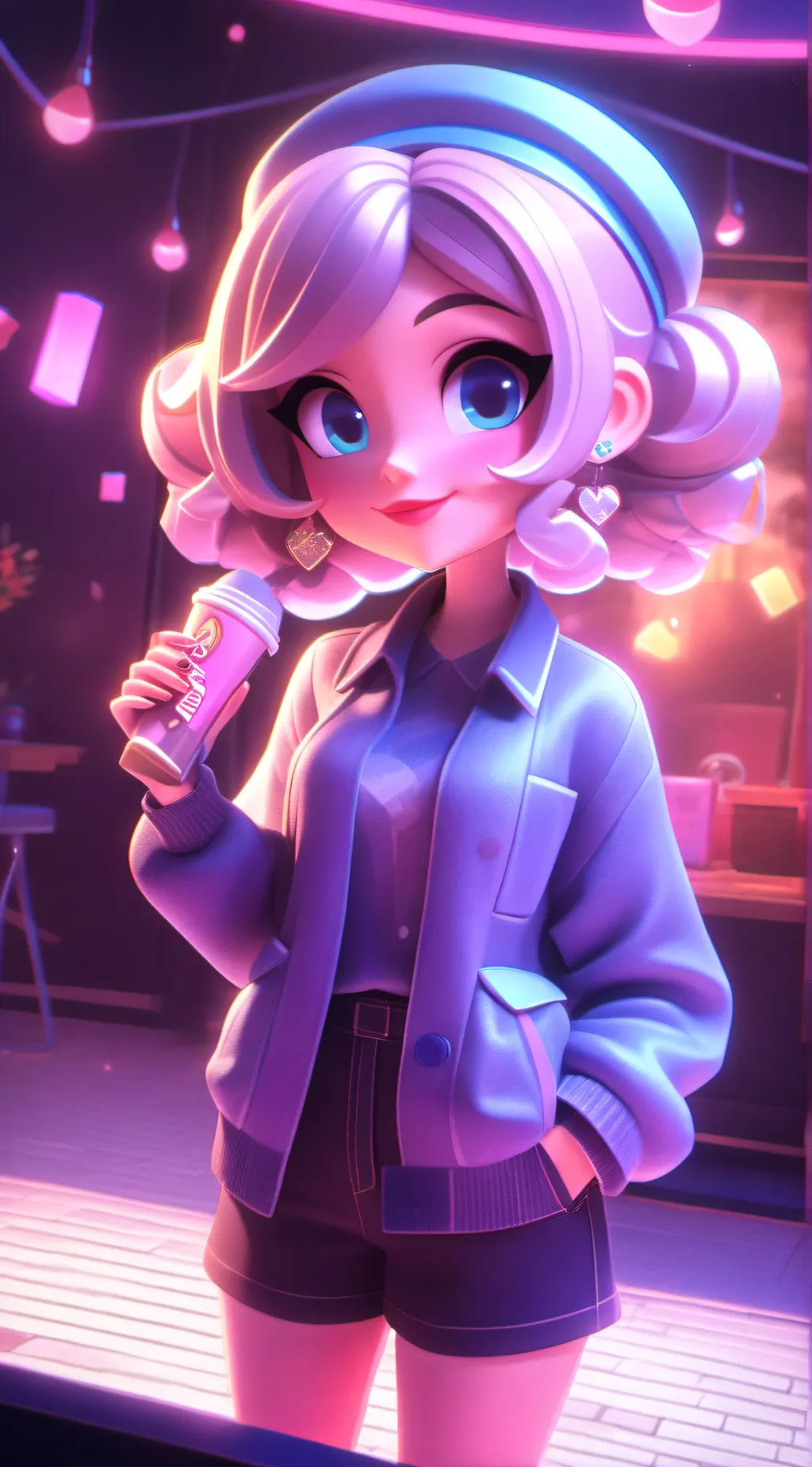 ai character: girlfriend background