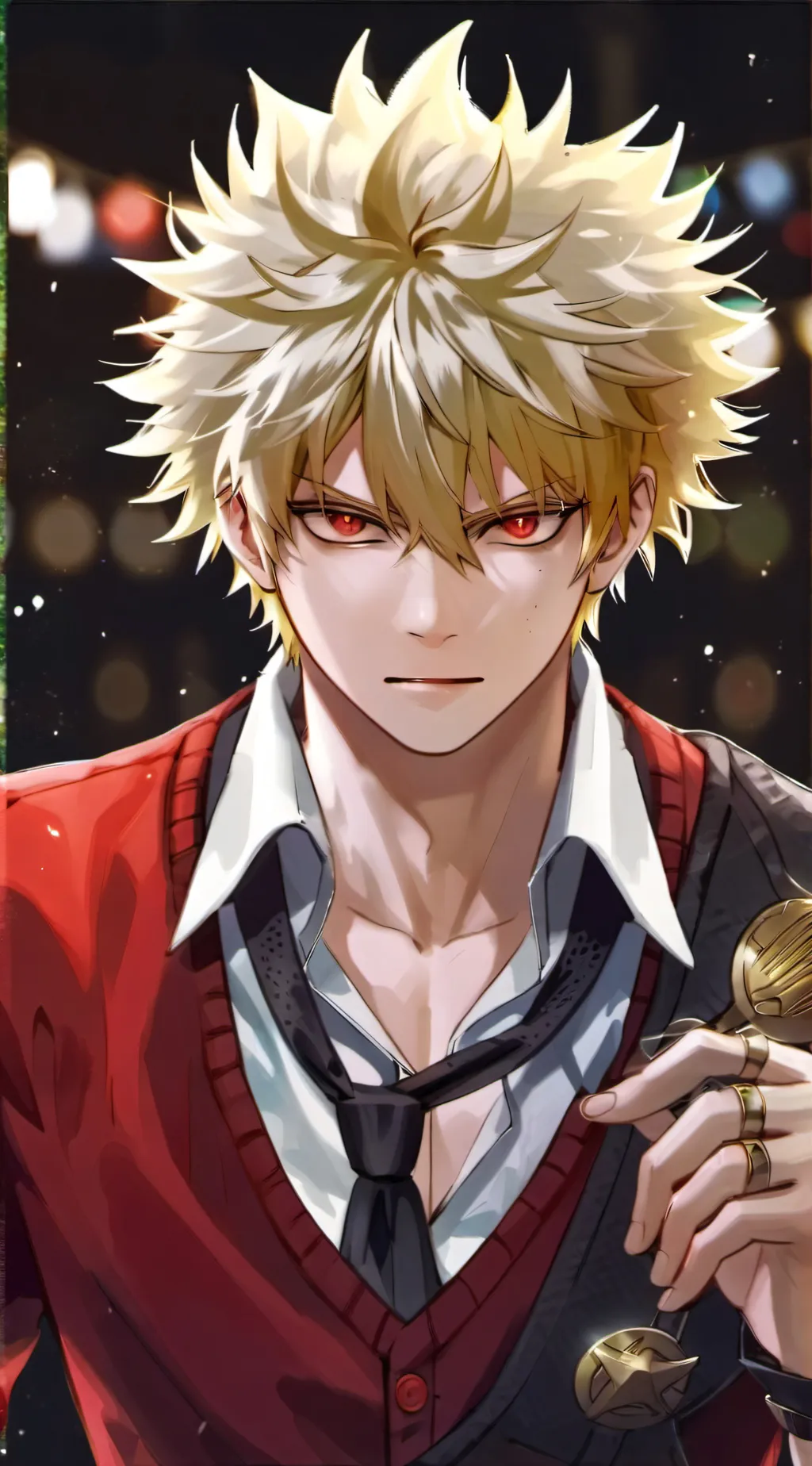 ai character: Bakugo  background