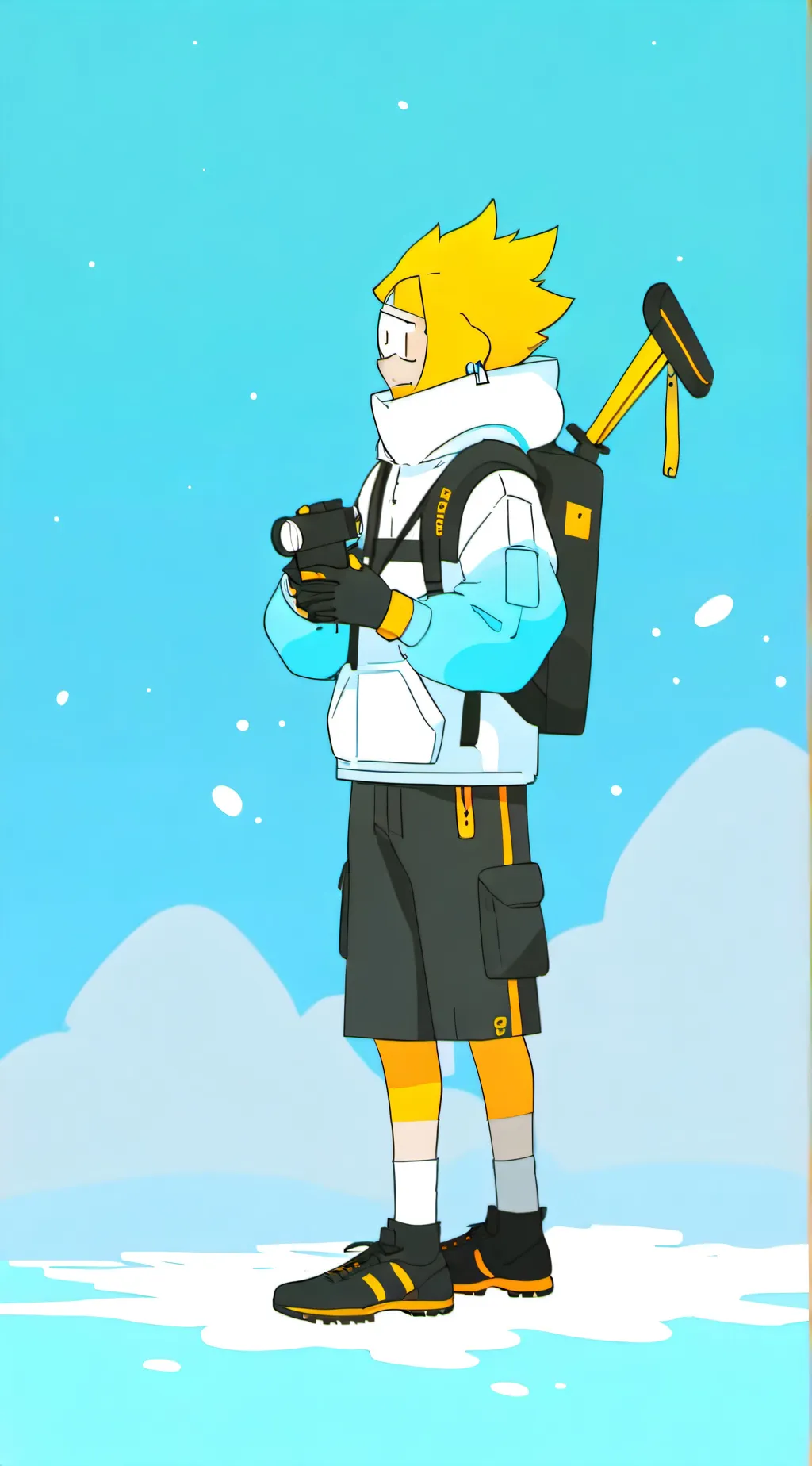 ai character: gold!! background