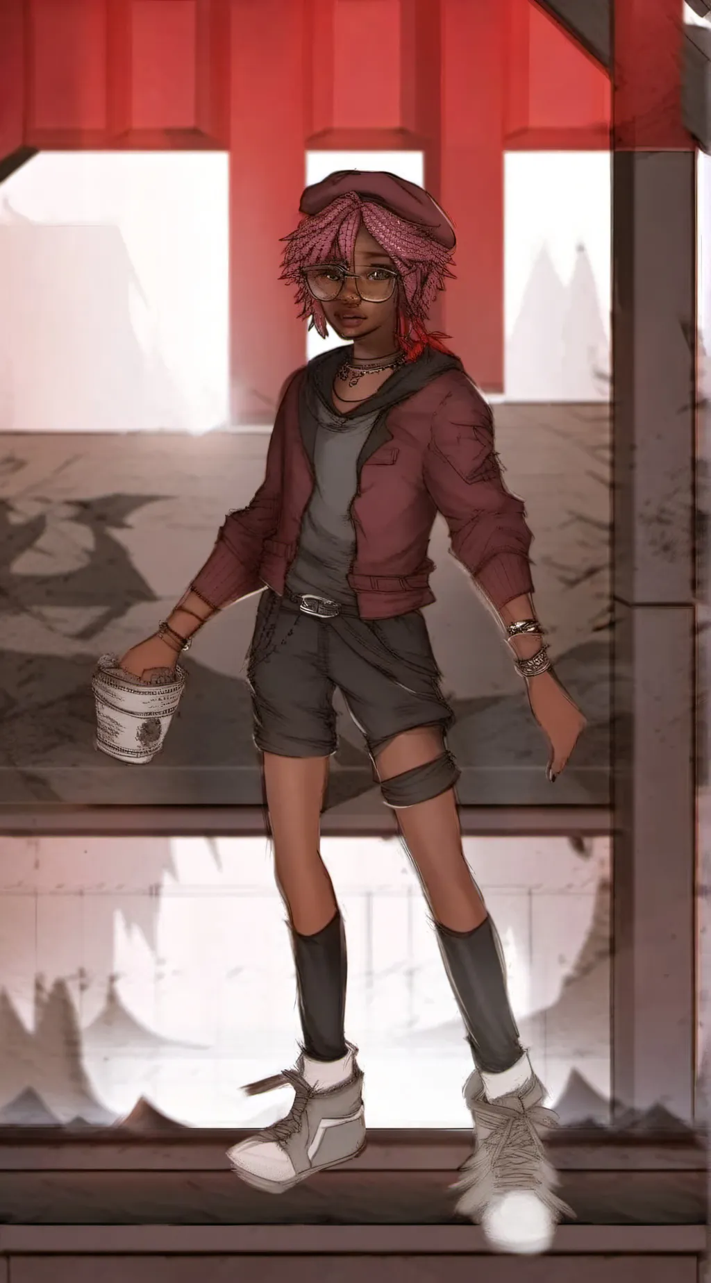 ai character: Lila background