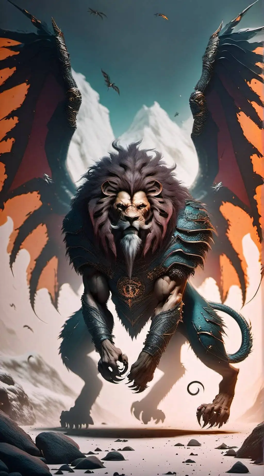 ai character: Ivan the manticore background