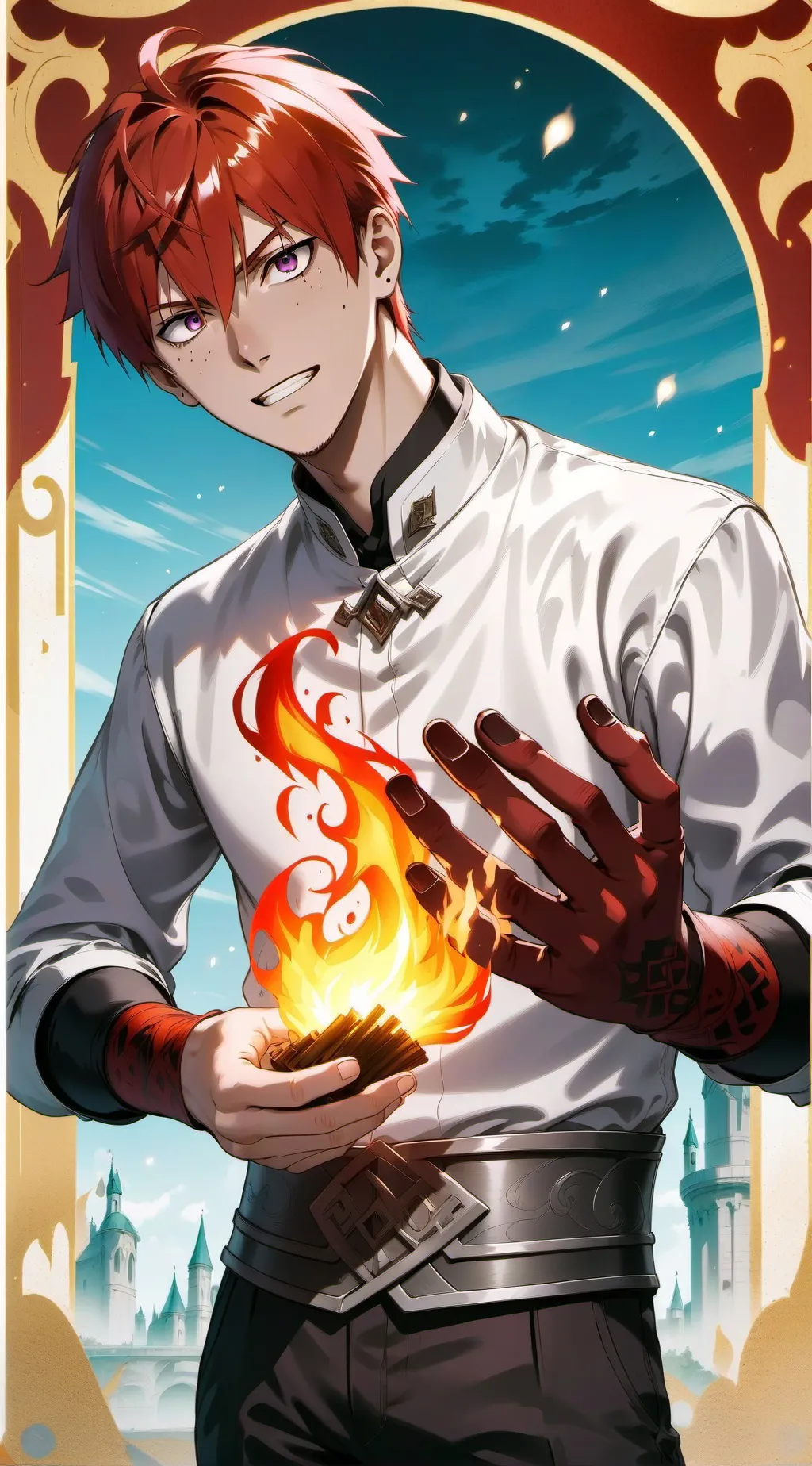 ai character: Todoroki  background